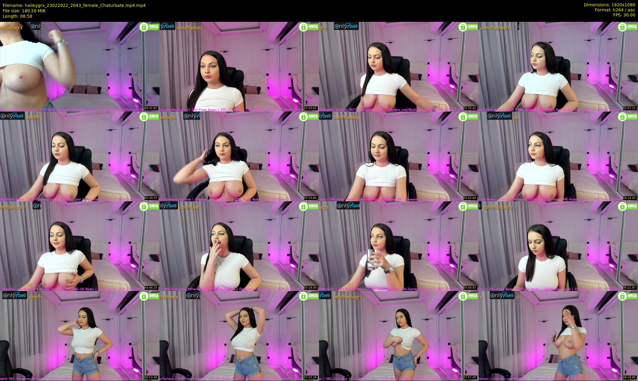 haileygrx — 9 minute Chaturbate female cam show recording, 1080p, Feb 23, 2022