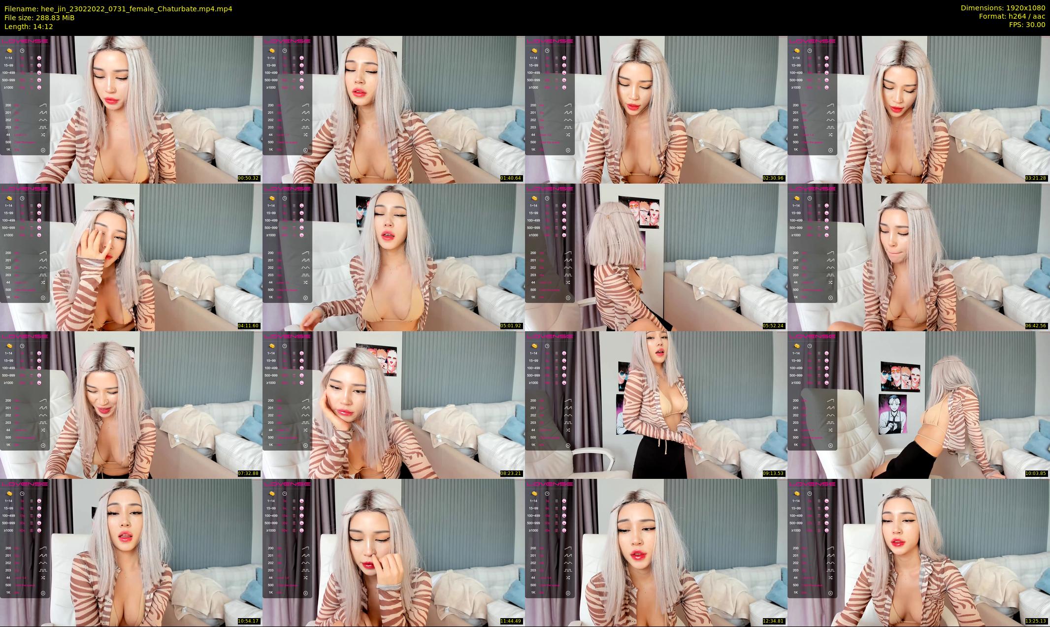hee_jin — 15 minute Chaturbate female cam show recording, 1080p, Feb 23, 2022