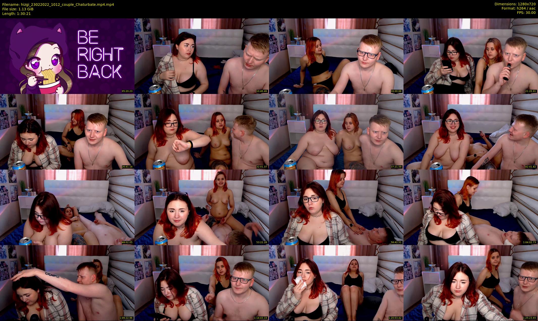 hizgi — 91 minute Chaturbate couple cam show recording, 720p, Feb 23, 2022