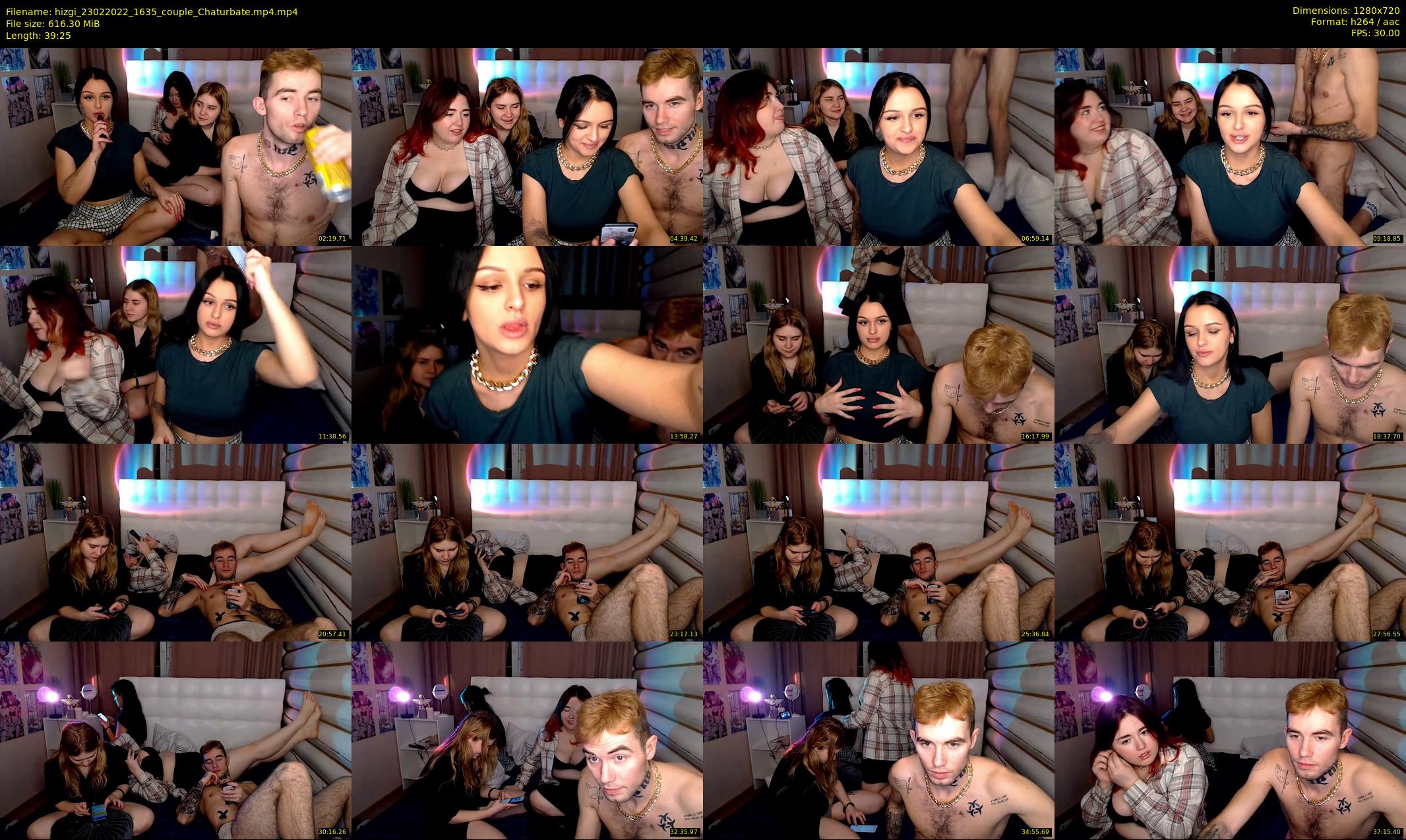 hizgi — 40 minute Chaturbate couple cam show recording, 720p, Feb 23, 2022