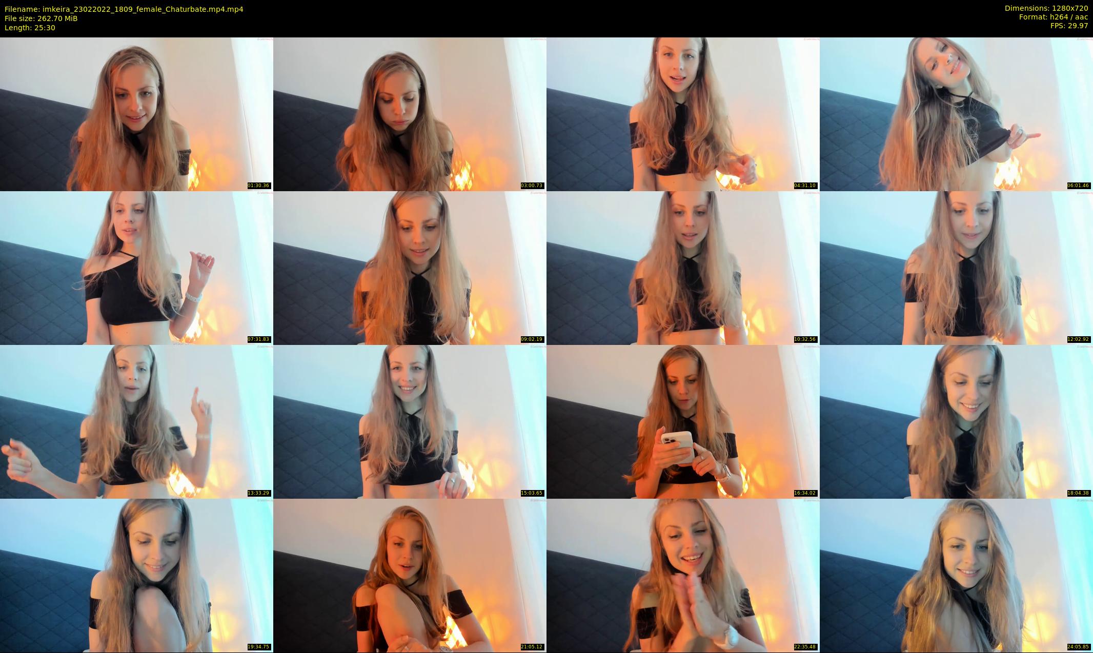imkeira — 26 minute Chaturbate female cam show recording, 720p, Feb 23, 2022