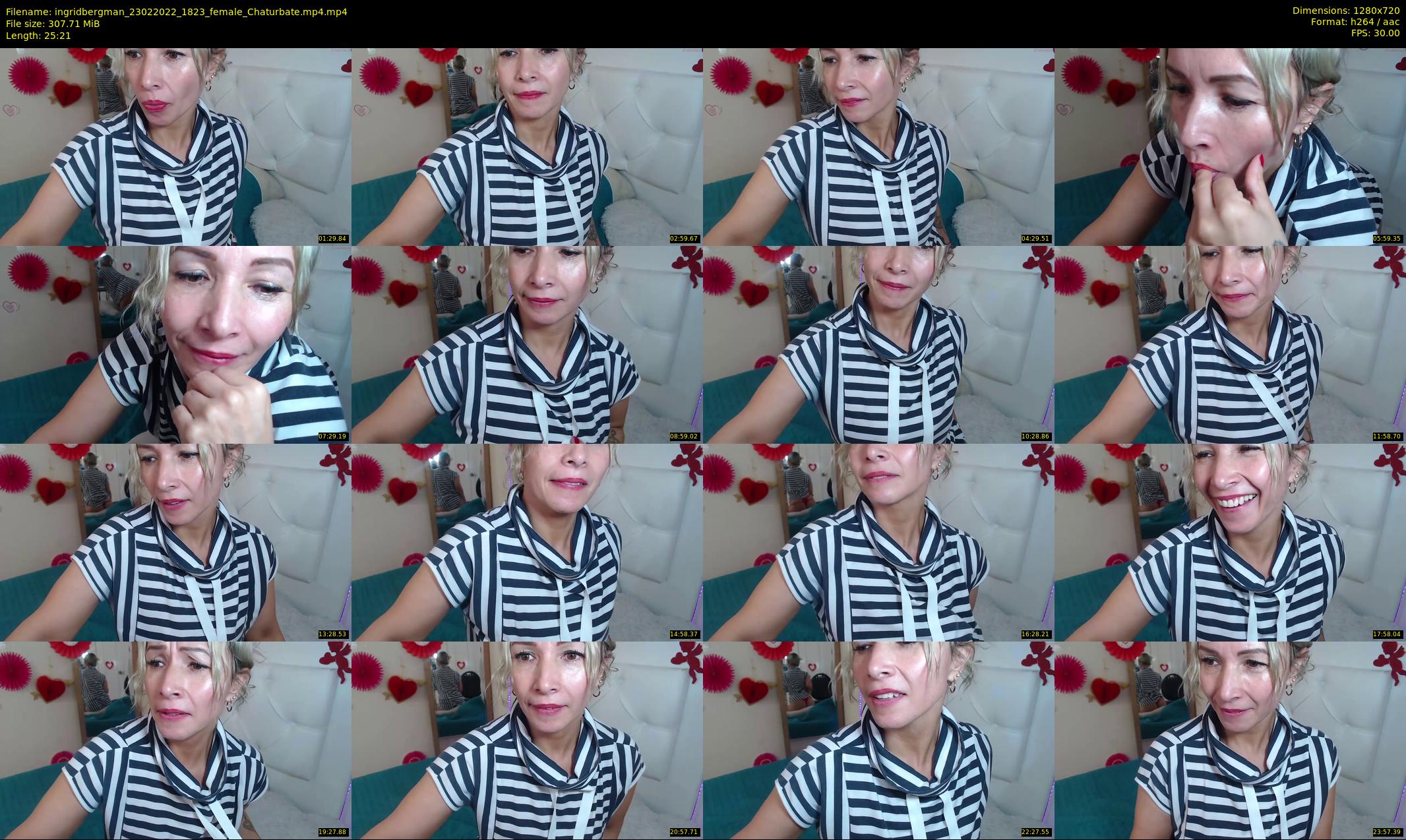 ingridbergman — 26 minute Chaturbate female cam show recording, 720p, Feb 23, 2022