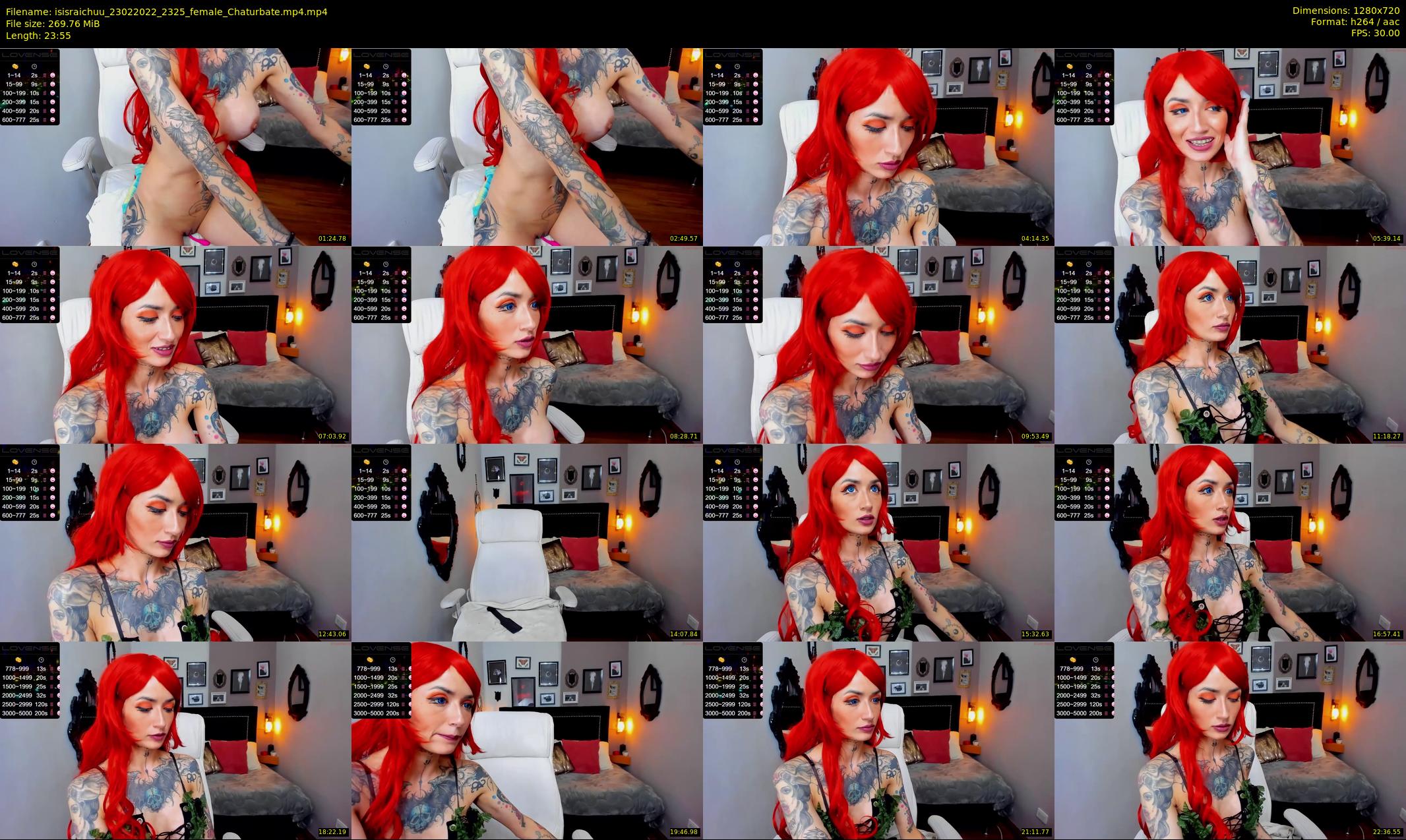 isisraichuu — 24 minute Chaturbate female cam show recording, 720p, Feb 23, 2022