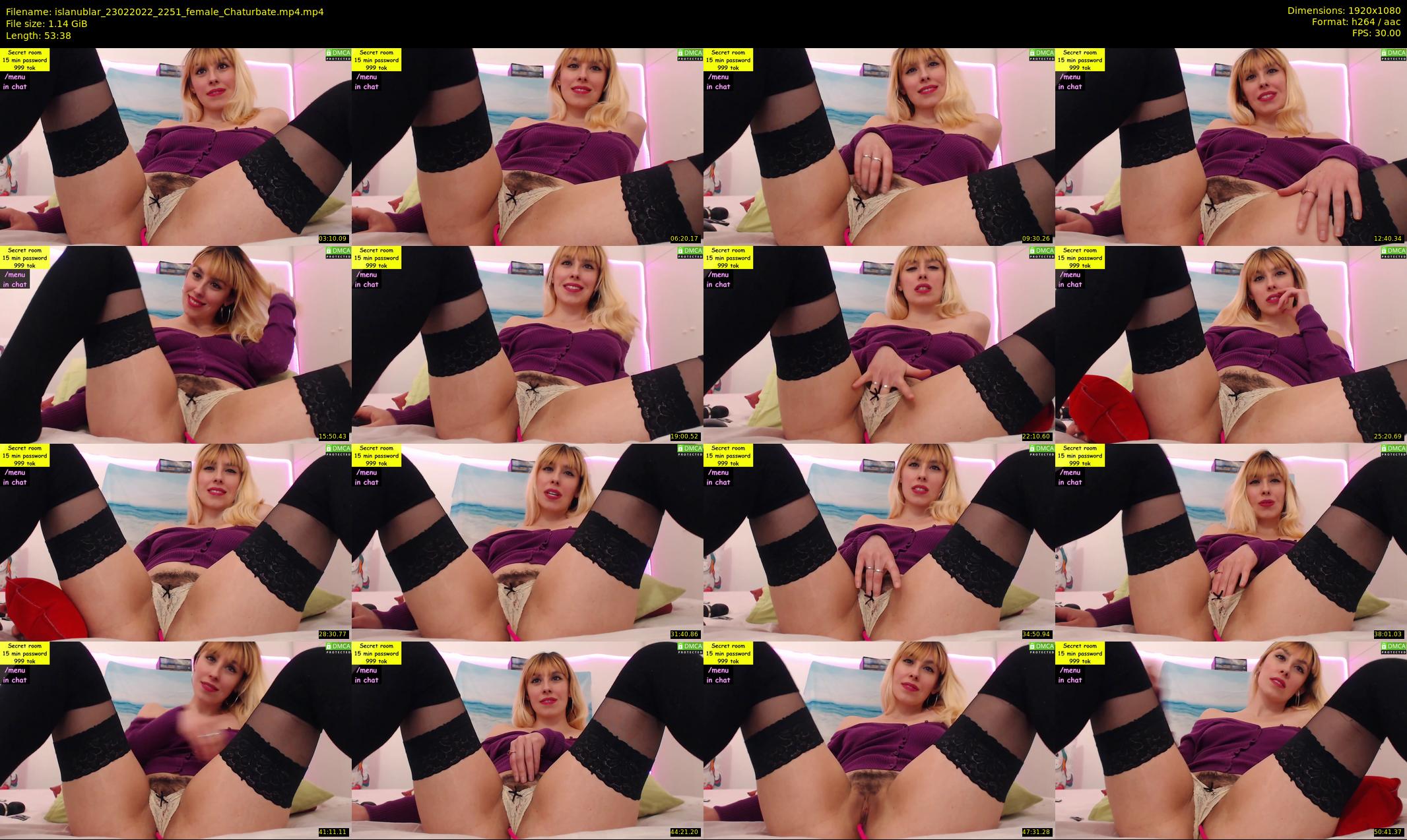 islanublar — 54 minute Chaturbate female cam show recording, 1080p, Feb 23, 2022