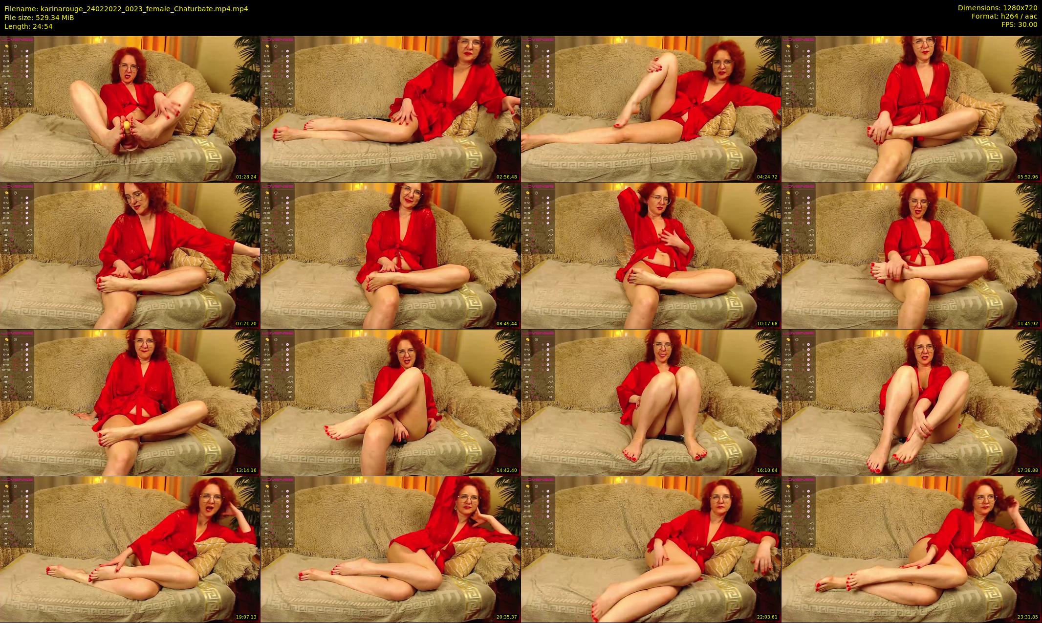 karinarouge — 25 minute Chaturbate female cam show recording, 720p, Feb 24, 2022