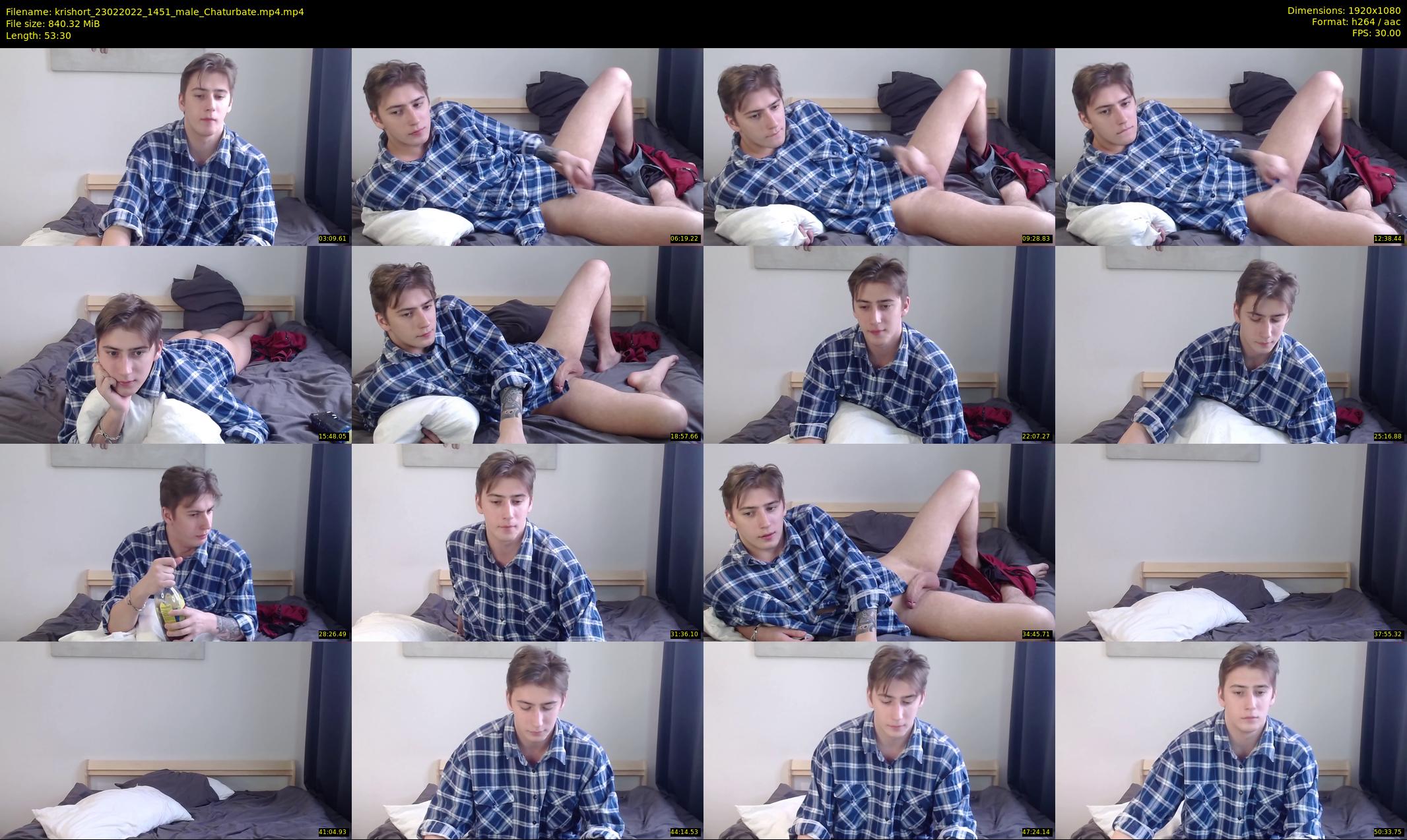 krishort — 54 minute Chaturbate male cam show recording, 1080p, Feb 23, 2022