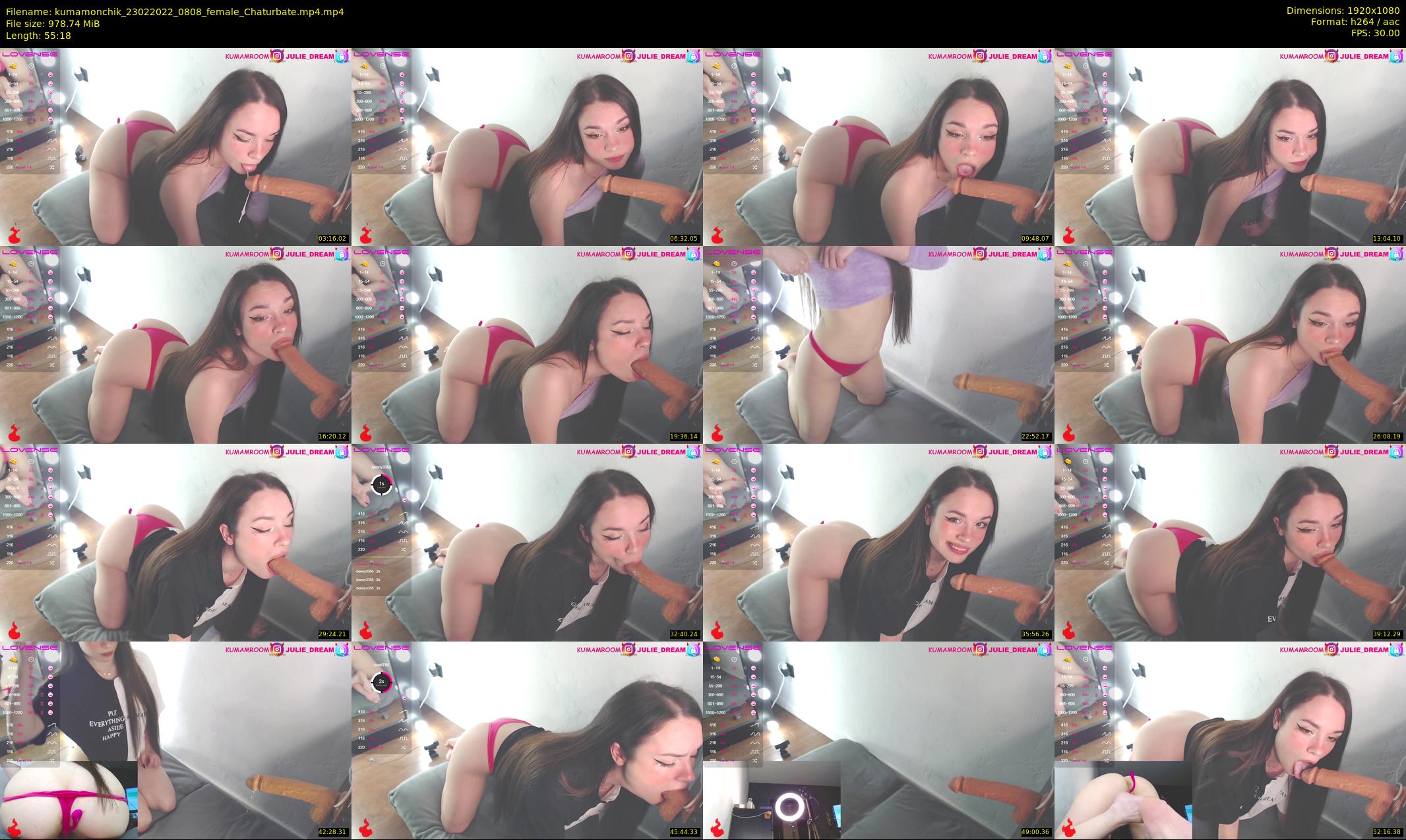 kumamonchik — 56 minute Chaturbate couple cam show recording, 1080p, Feb 23, 2022