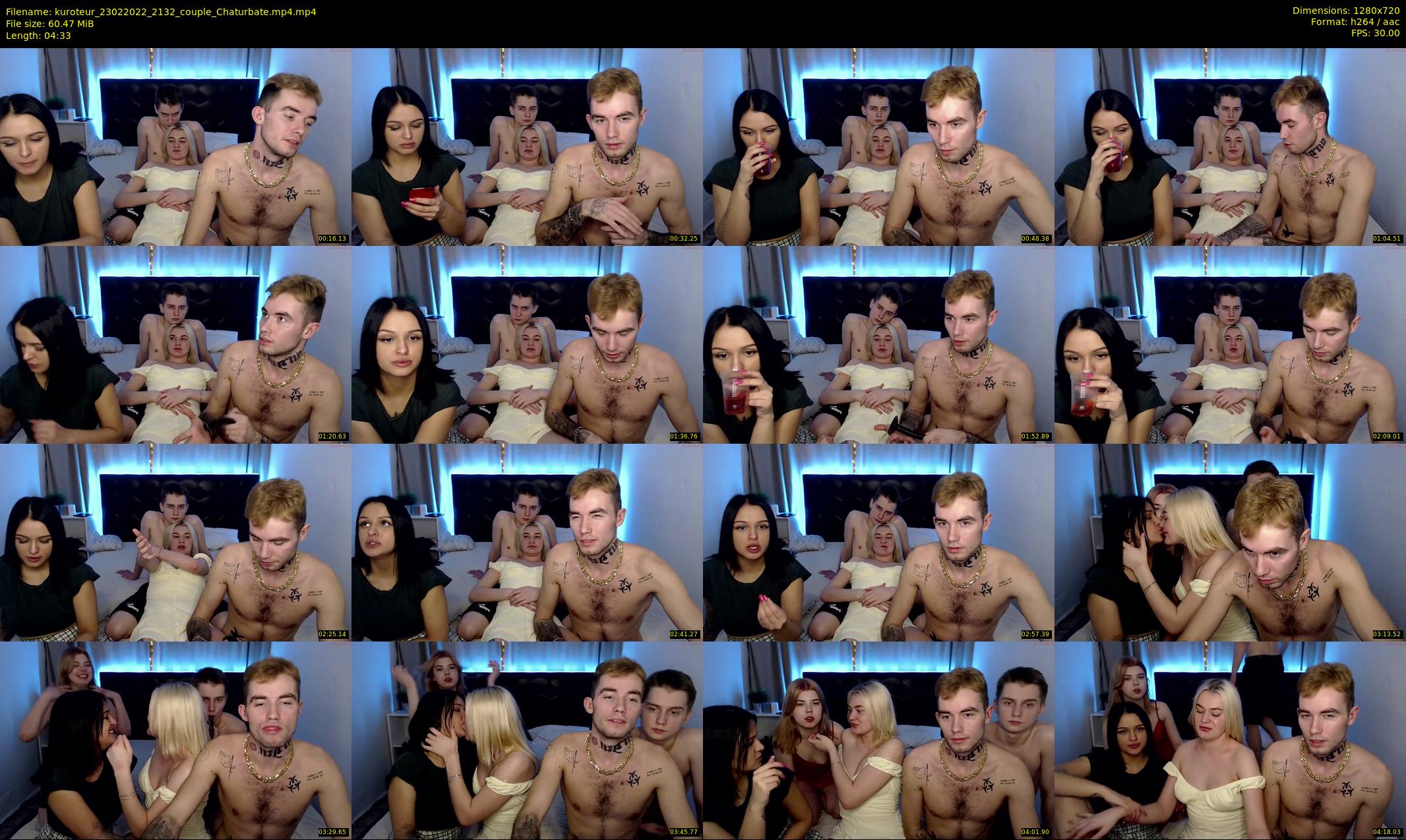 kuroteur — 5 minute Chaturbate couple cam show recording, 720p, Feb 23, 2022