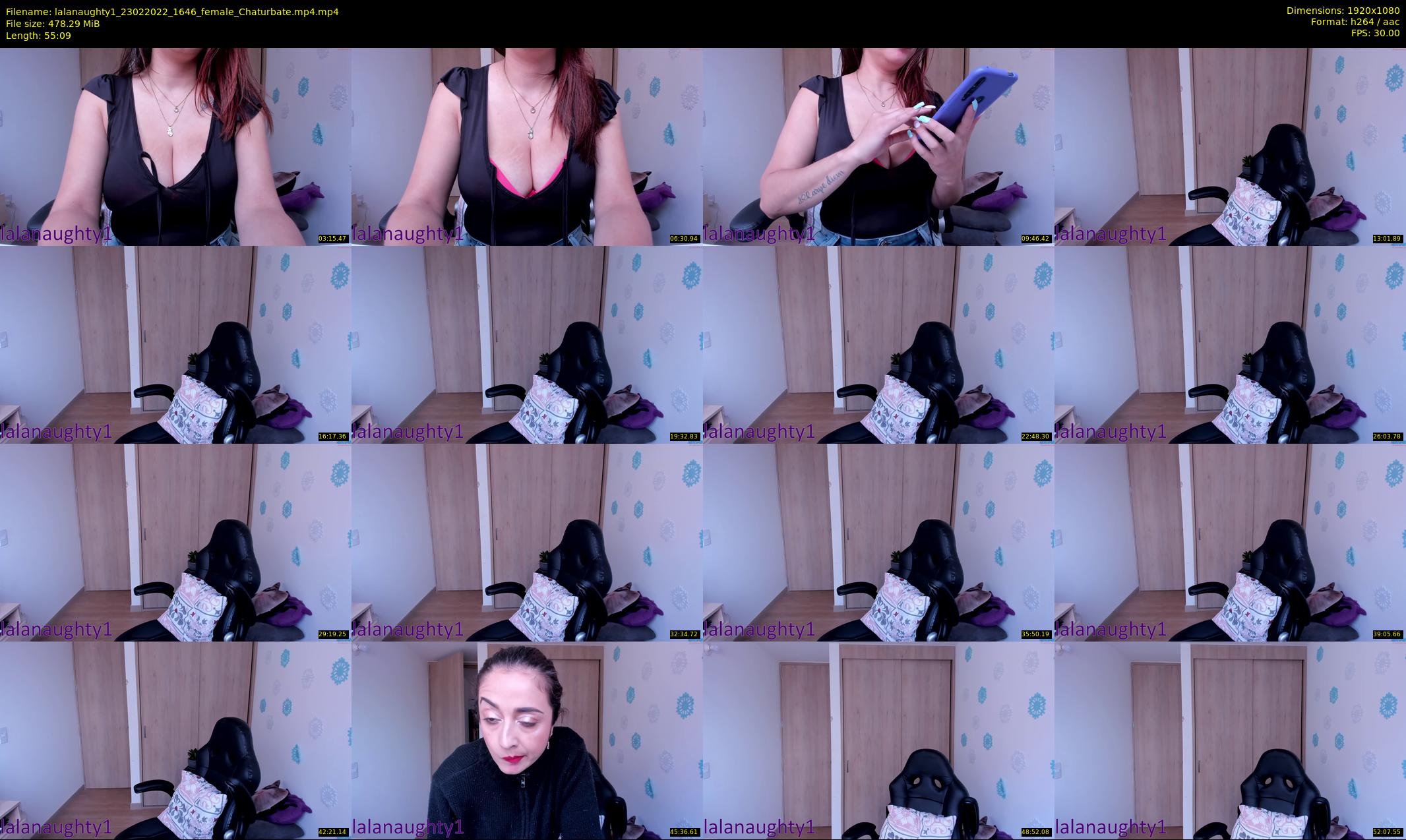 lalanaughty1 — 56 minute Chaturbate female cam show recording, 1080p, Feb 23, 2022