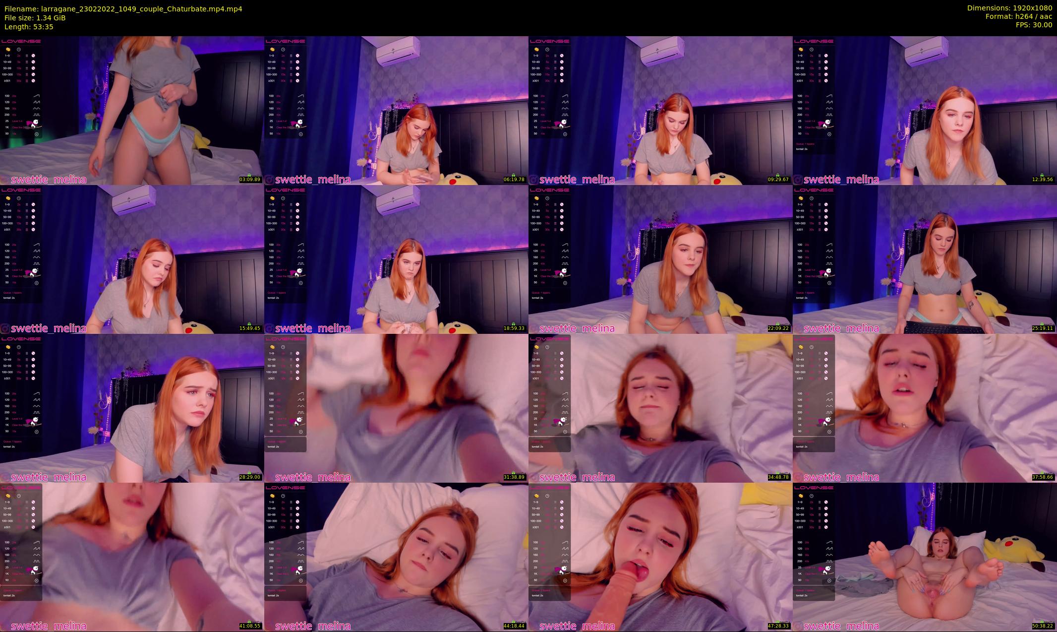 larragane — 54 minute Chaturbate couple cam show recording, 1080p, Feb 23, 2022