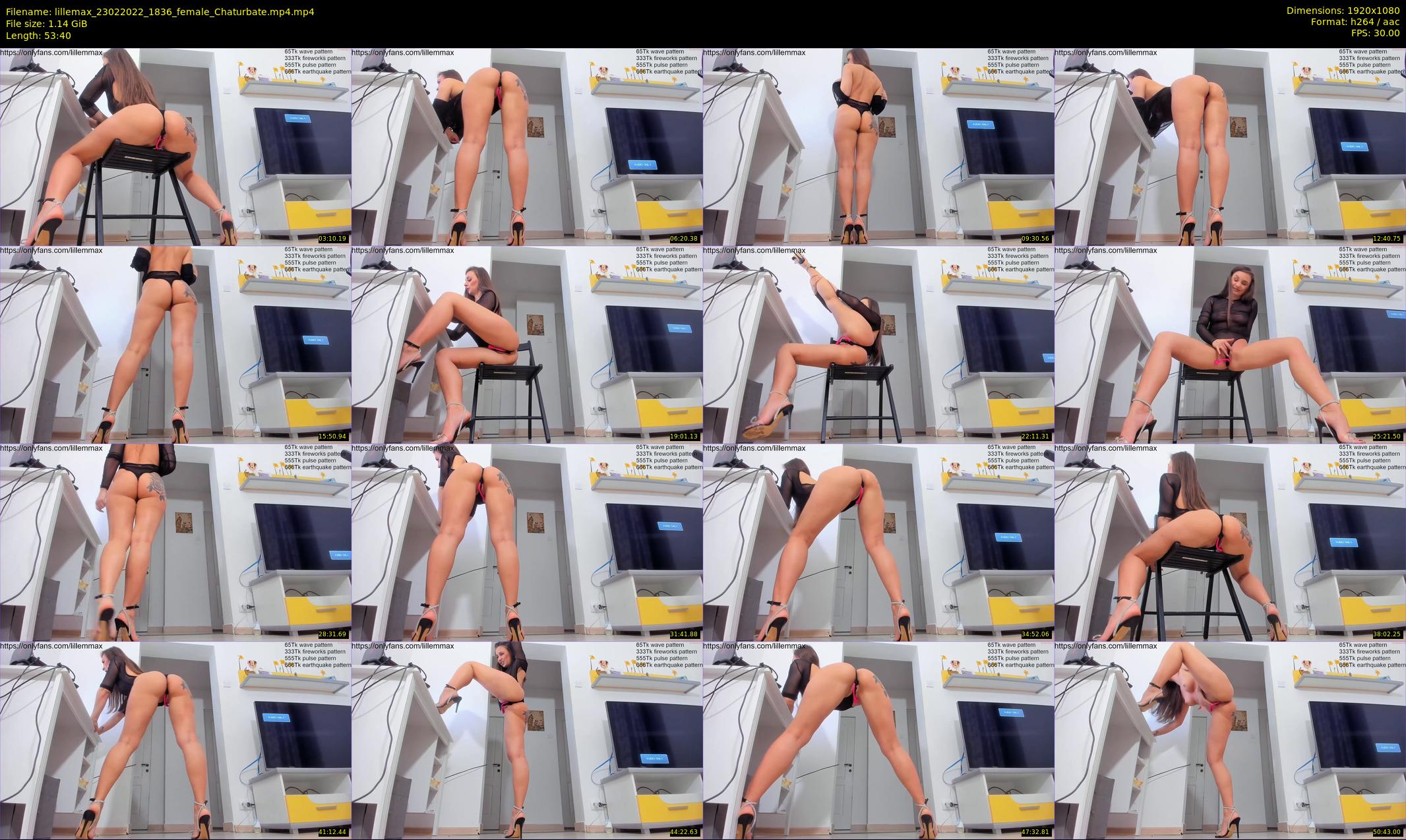 lillemax — 54 minute Chaturbate female cam show recording, 1080p, Feb 23, 2022