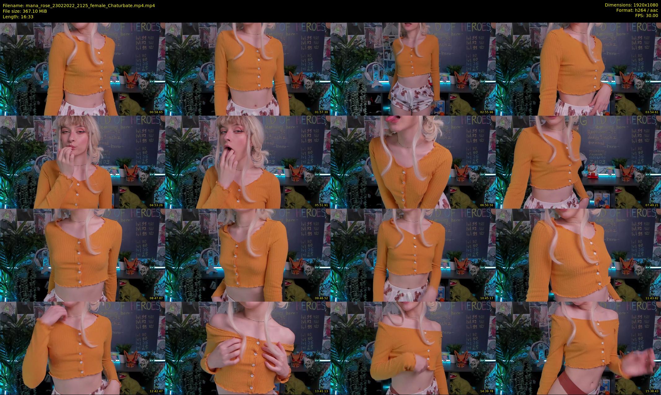 mana_rose — 17 minute Chaturbate female cam show recording, 1080p, Feb 23, 2022