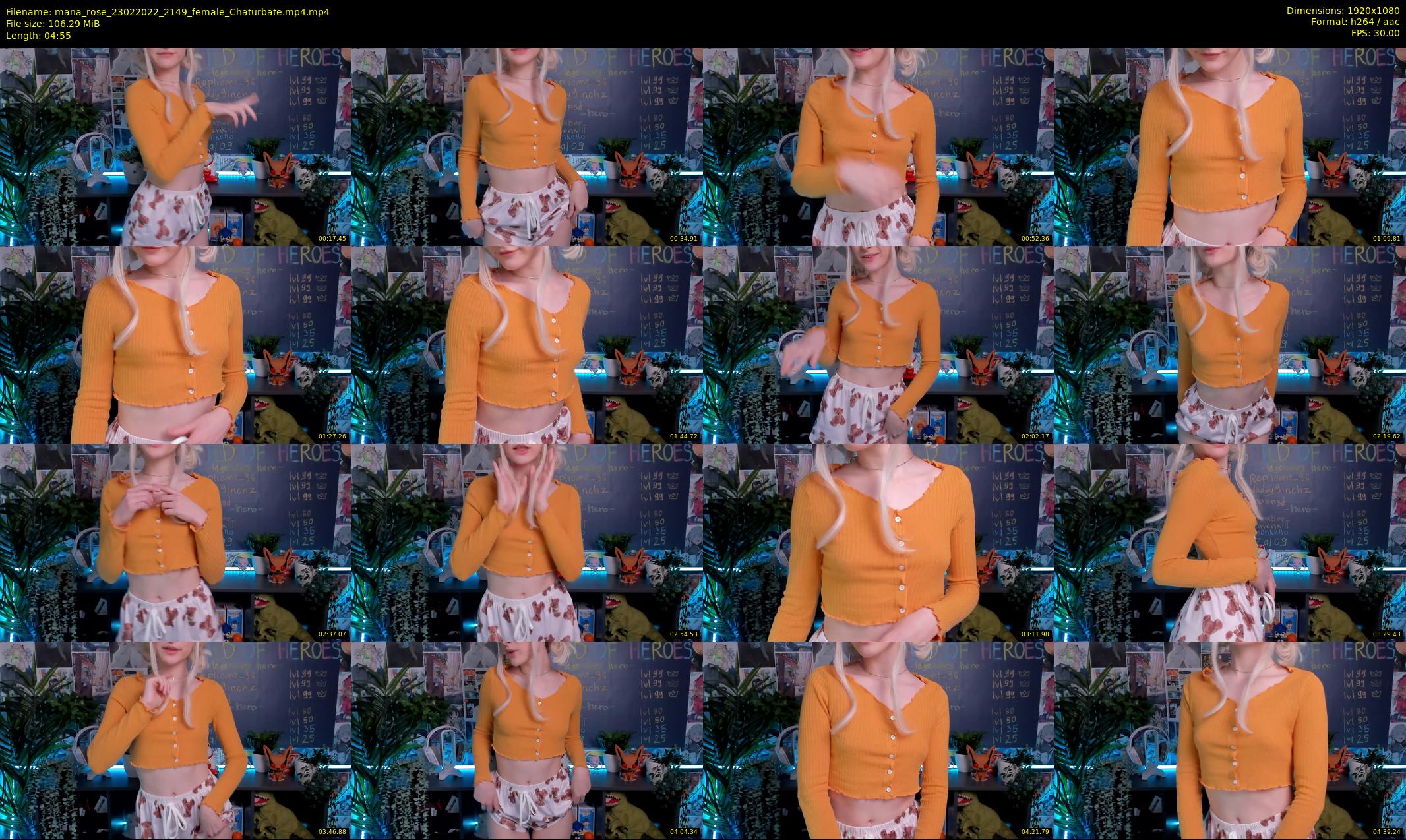 mana_rose — 5 minute Chaturbate female cam show recording, 1080p, Feb 23, 2022