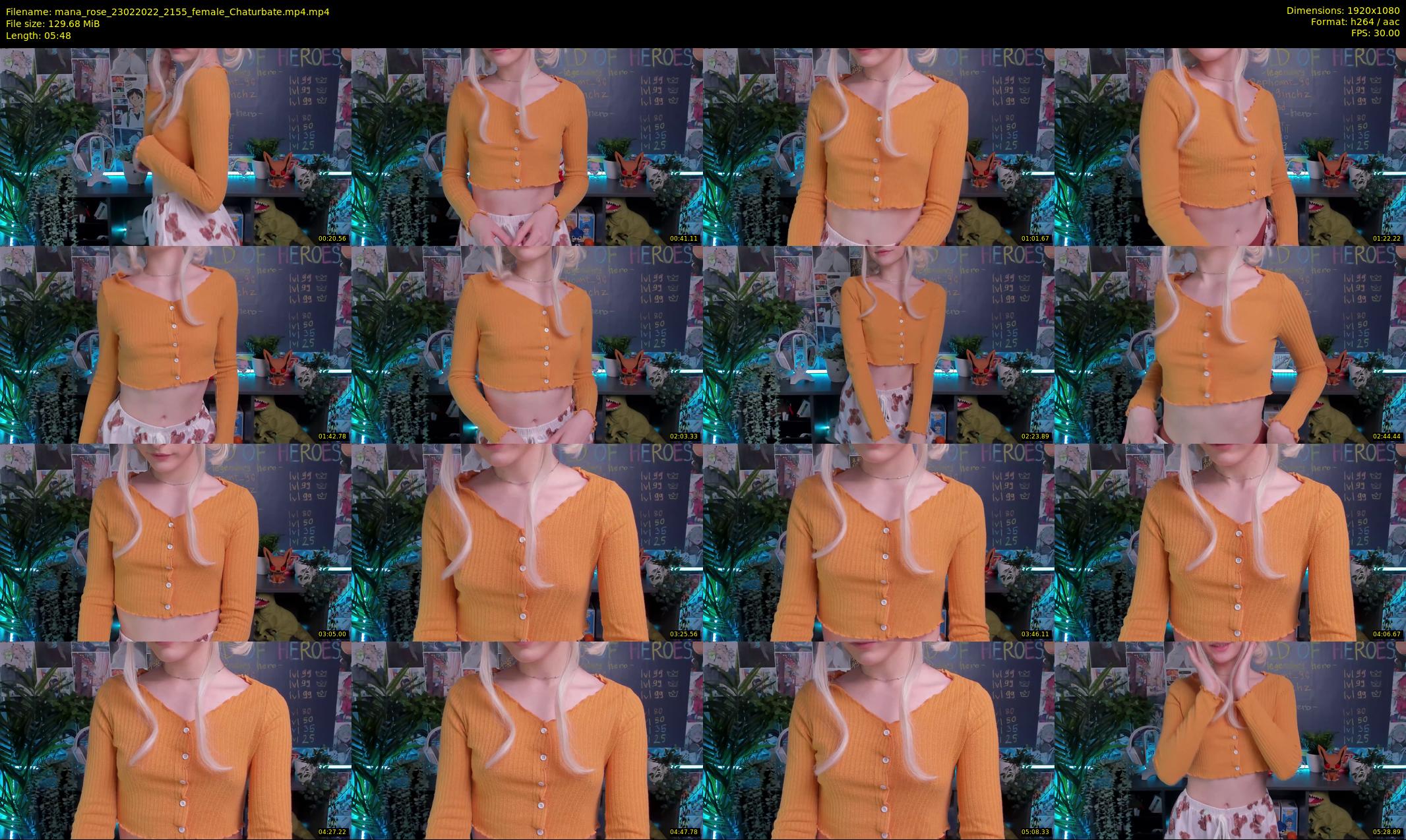mana_rose — 6 minute Chaturbate female cam show recording, 1080p, Feb 23, 2022