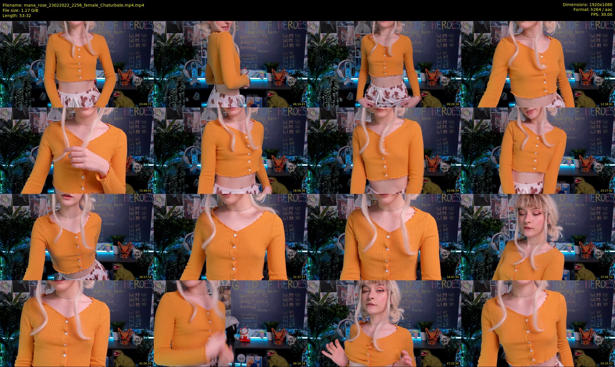 mana_rose — 54 minute Chaturbate female cam show recording, 1080p, Feb 23, 2022