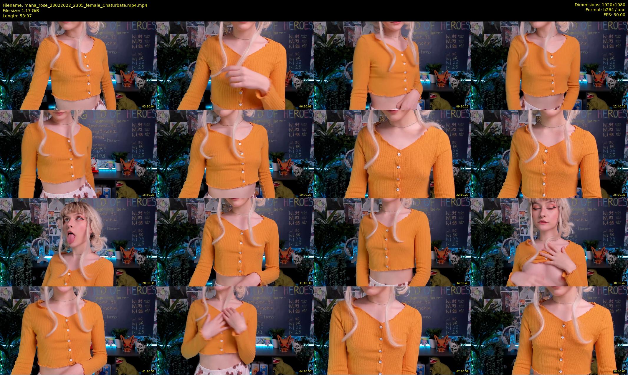 mana_rose — 54 minute Chaturbate female cam show recording, 1080p, Feb 23, 2022