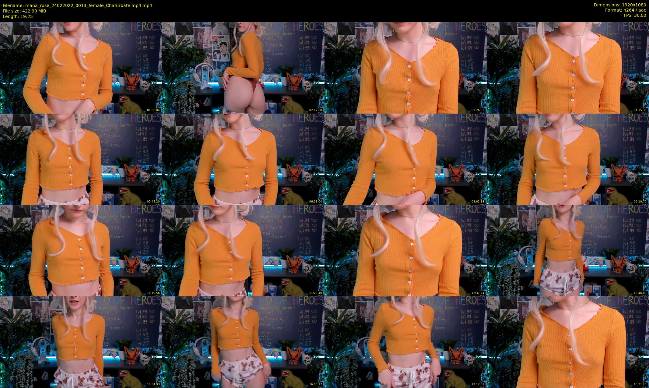 mana_rose — 20 minute Chaturbate female cam show recording, 1080p, Feb 24, 2022