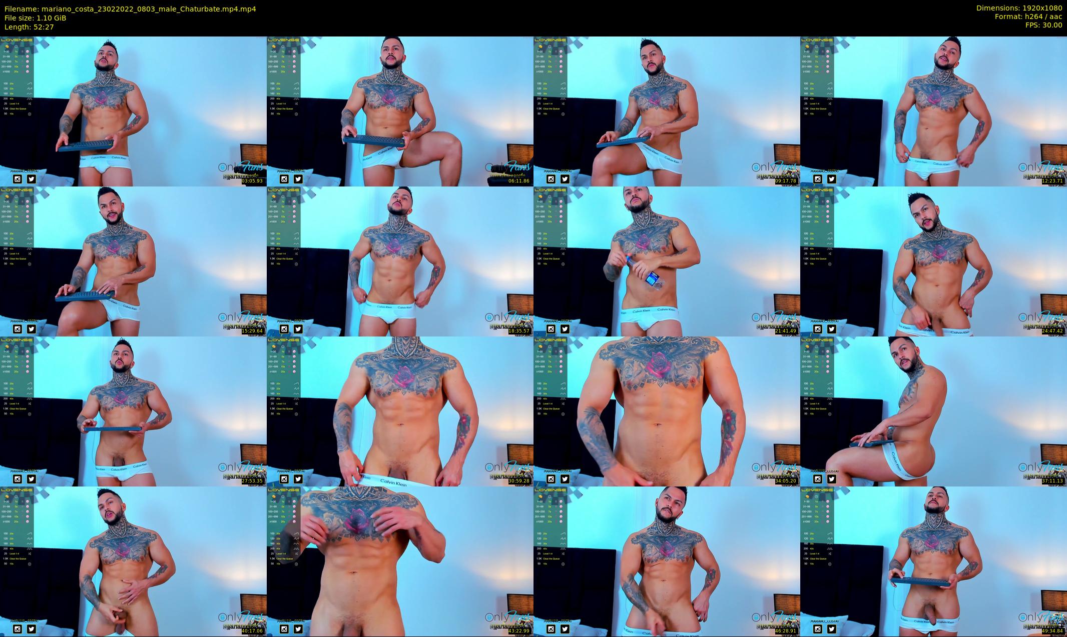 mariano_costa — 53 minute Chaturbate male cam show recording, 1080p, Feb 23, 2022