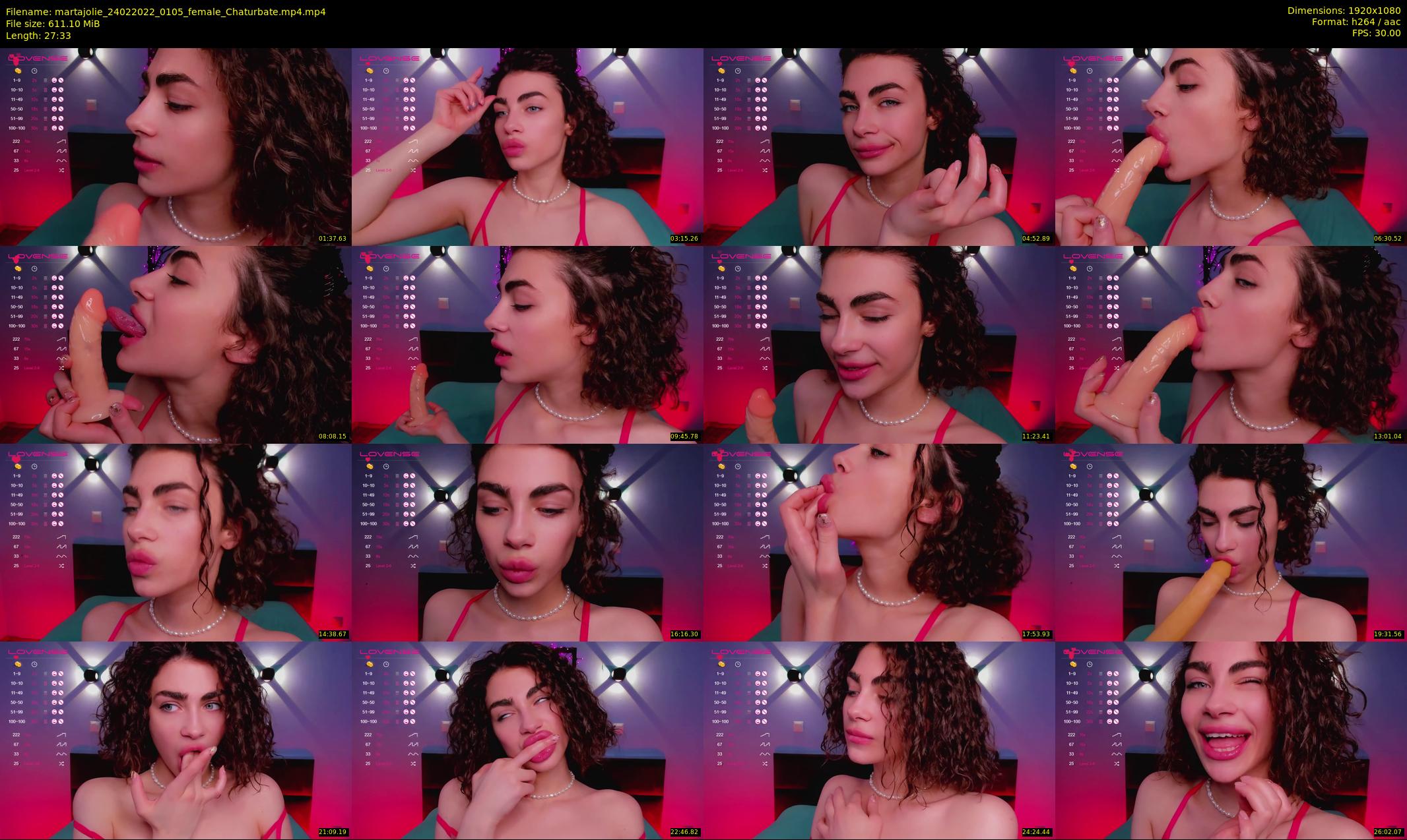 martajolie — 28 minute Chaturbate female cam show recording, 1080p, Feb 24, 2022