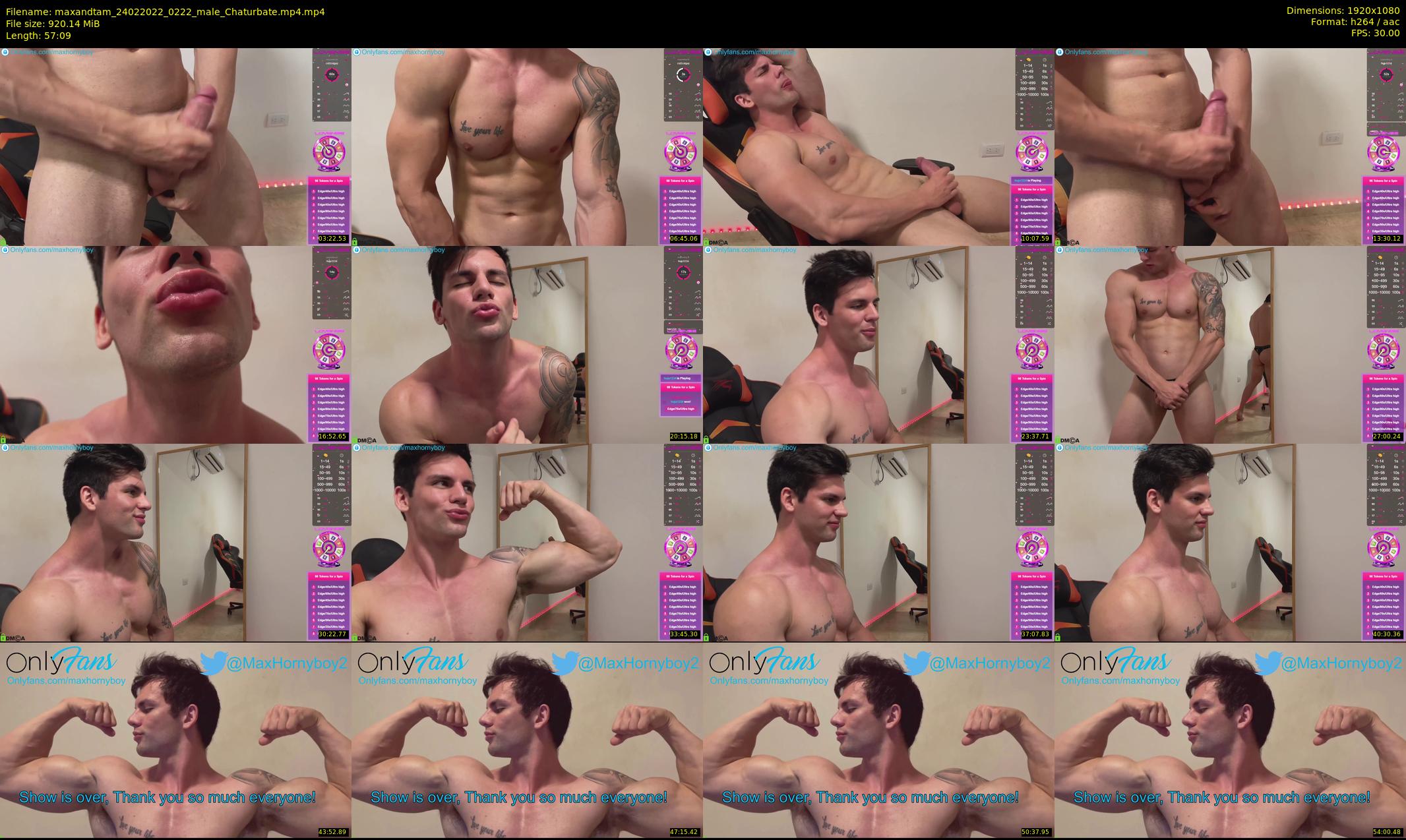 maxandtam — 58 minute Chaturbate couple cam show recording, 1080p, Feb 24, 2022
