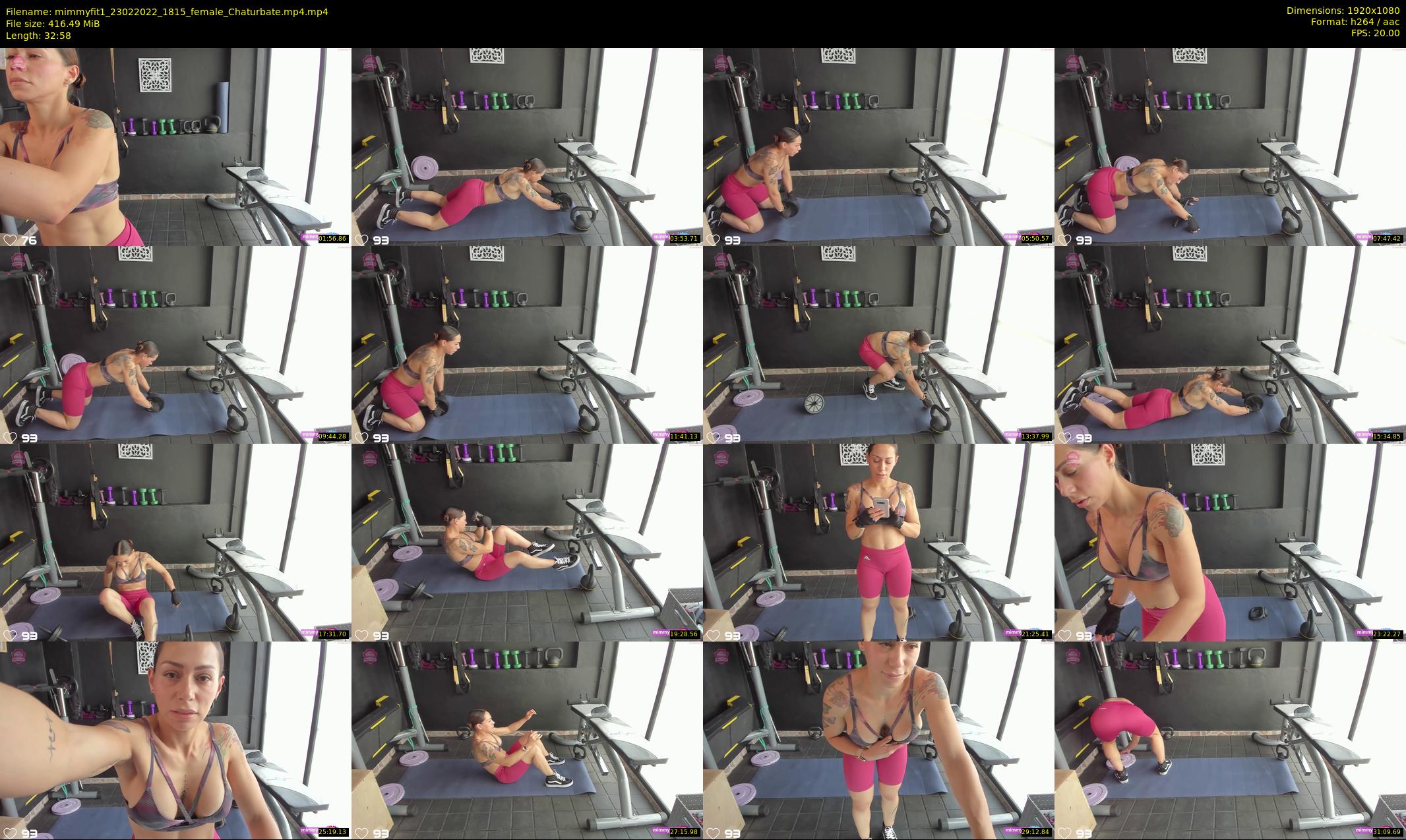 mimmyfit1 — 33 minute Chaturbate female cam show recording, 1080p, Feb 23, 2022