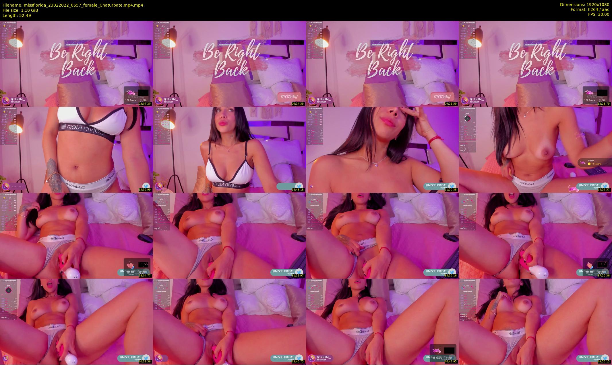 missflorida — 53 minute Chaturbate female cam show recording, 1080p, Feb 23, 2022