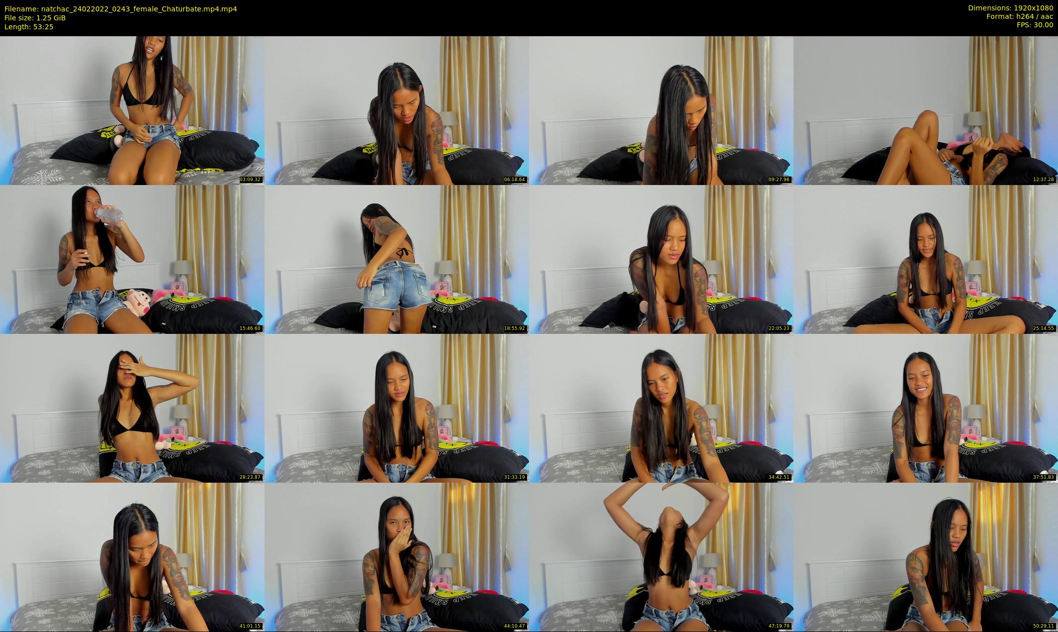 natchac — 54 minute Chaturbate female cam show recording, 1080p, Feb 24, 2022