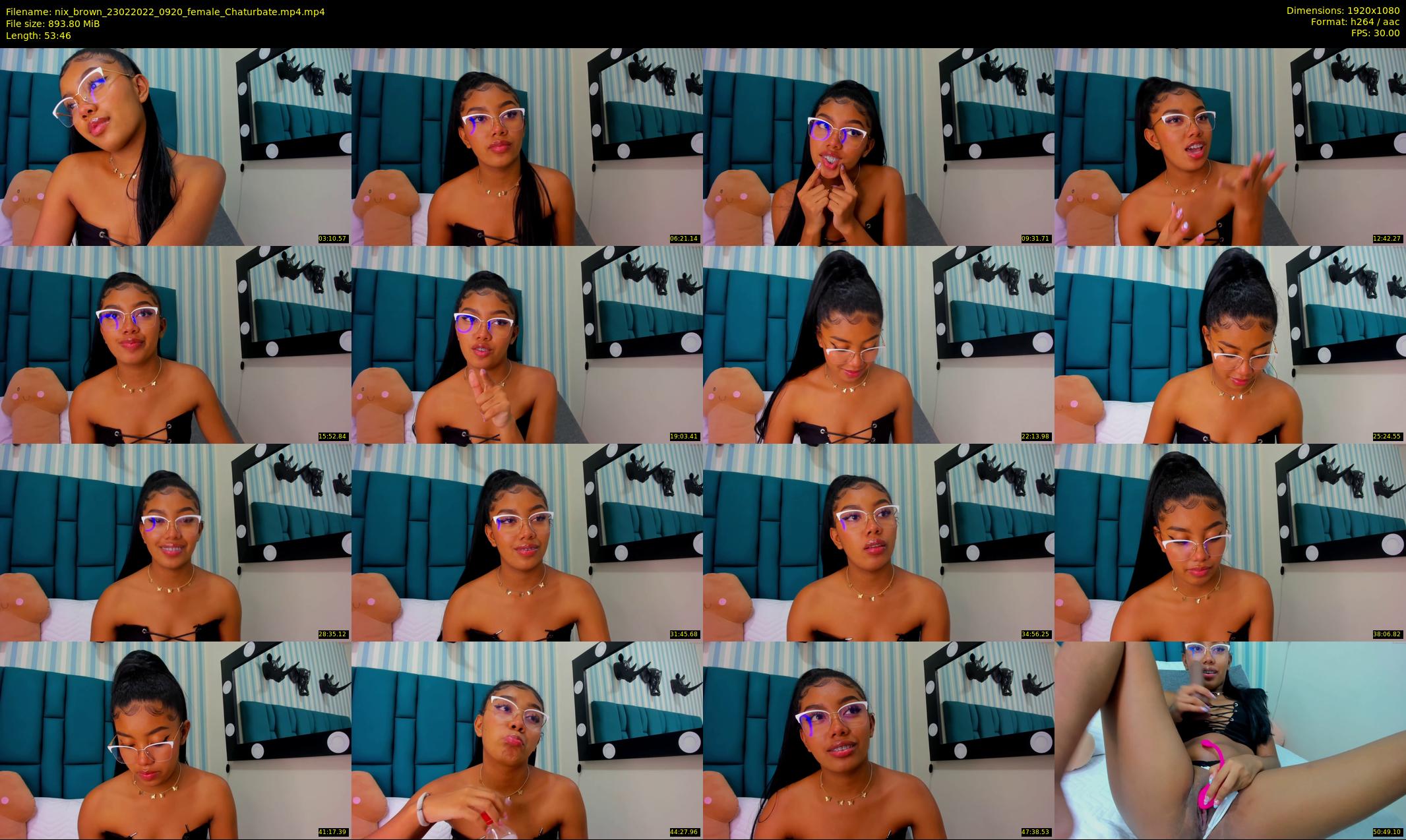 nix_brown — 54 minute Chaturbate female cam show recording, 1080p, Feb 23, 2022