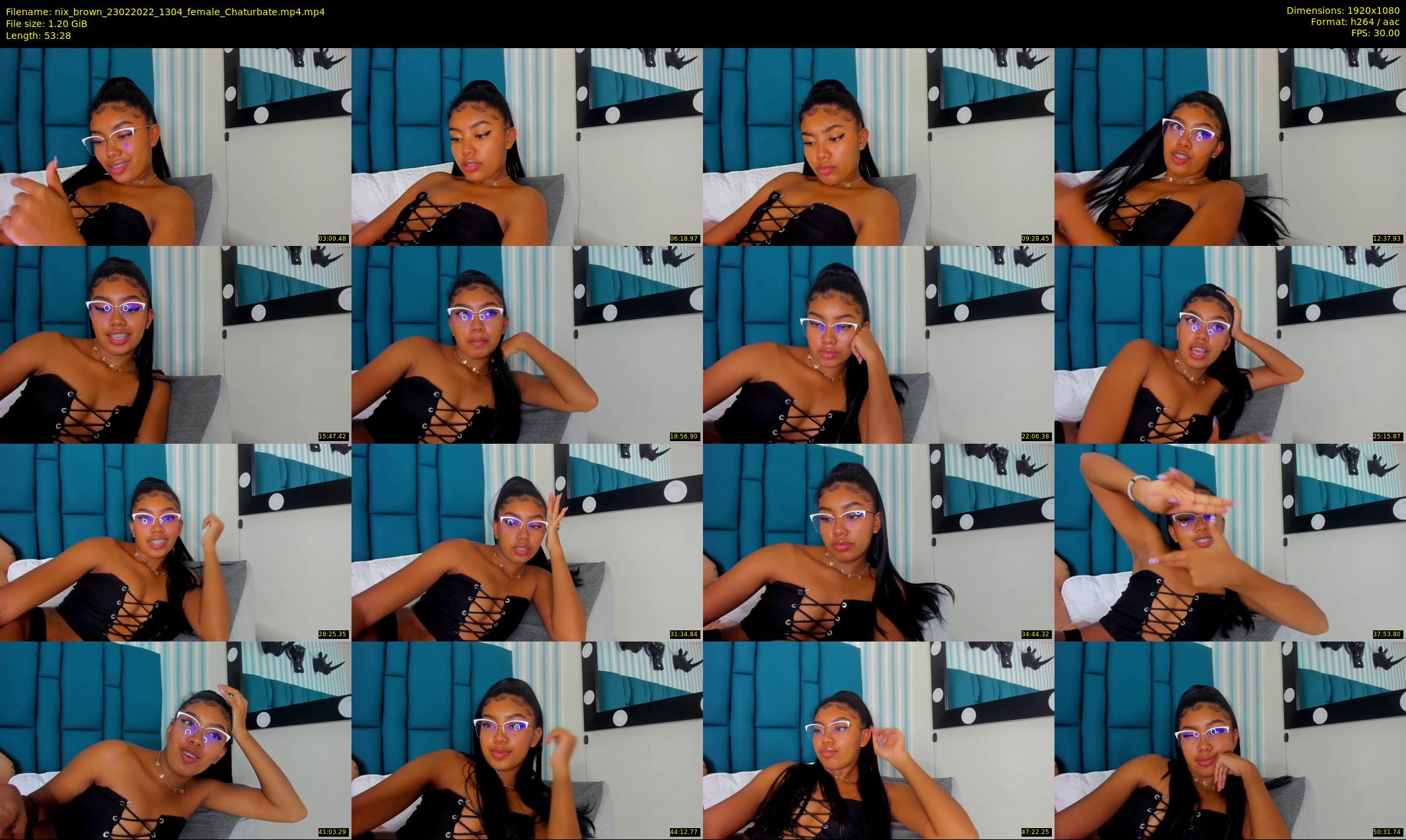 nix_brown — 54 minute Chaturbate female cam show recording, 1080p, Feb 23, 2022