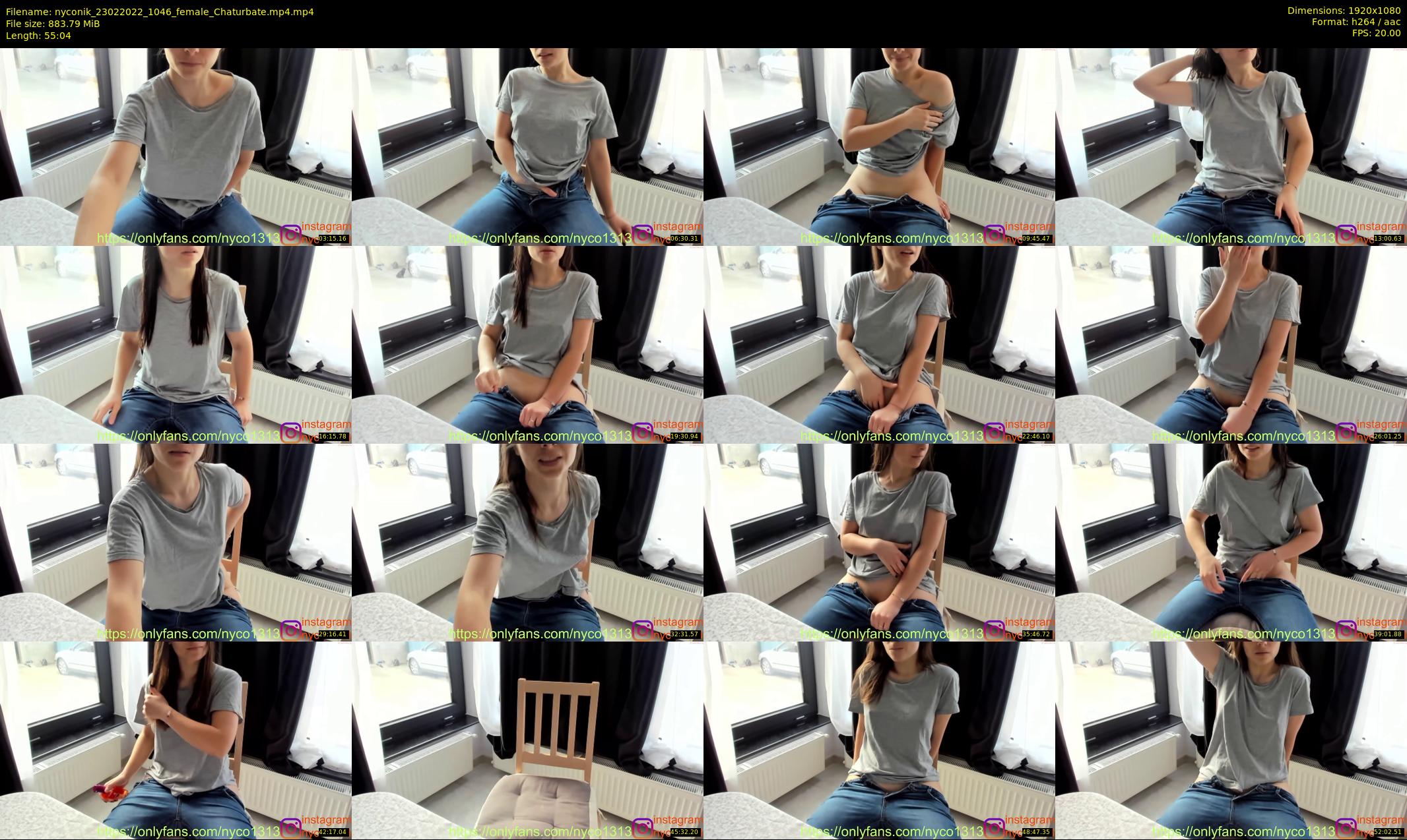 nyconik — 56 minute Chaturbate female cam show recording, 1080p, Feb 23, 2022