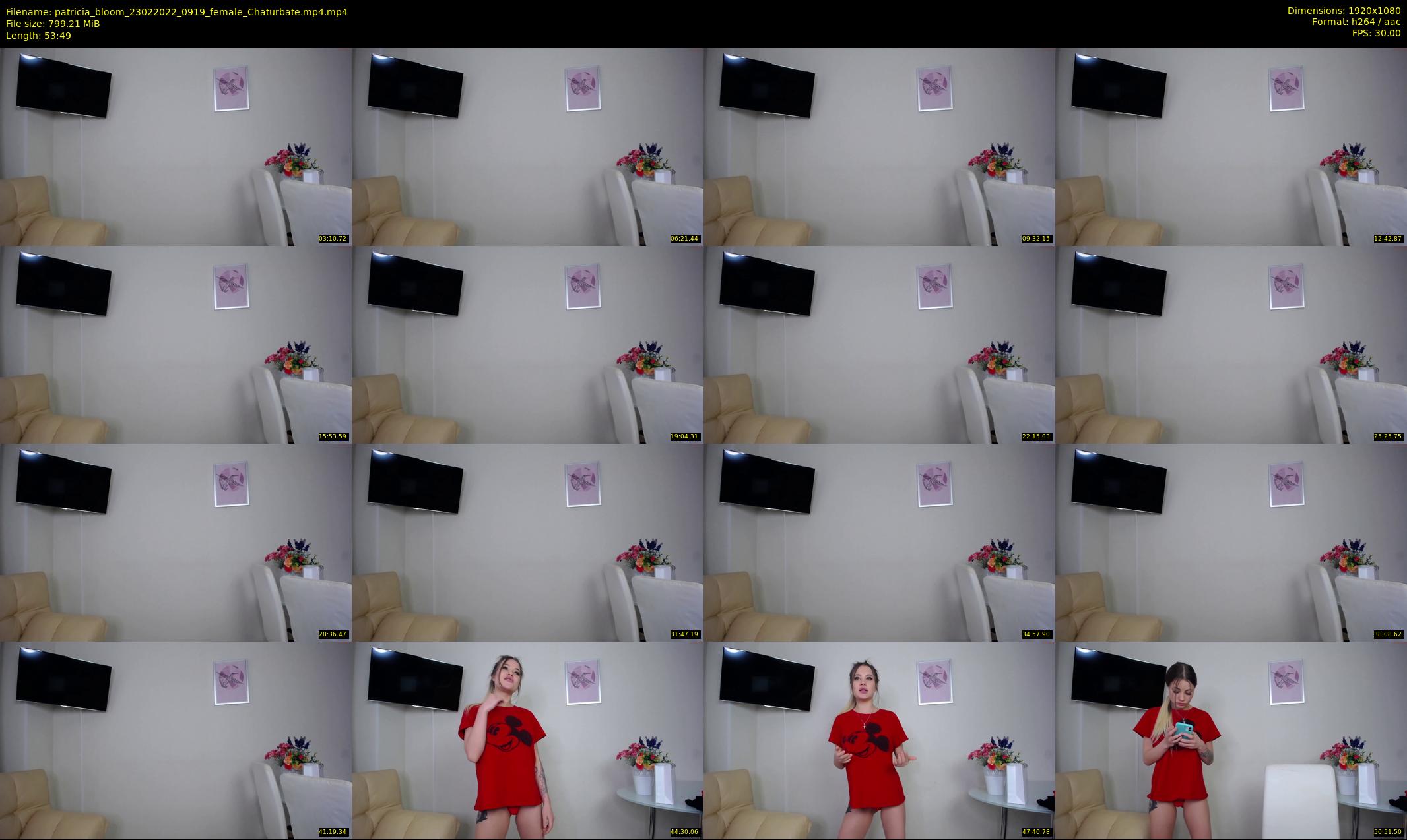 patricia_bloom — 54 minute Chaturbate female cam show recording, 1080p, Feb 23, 2022