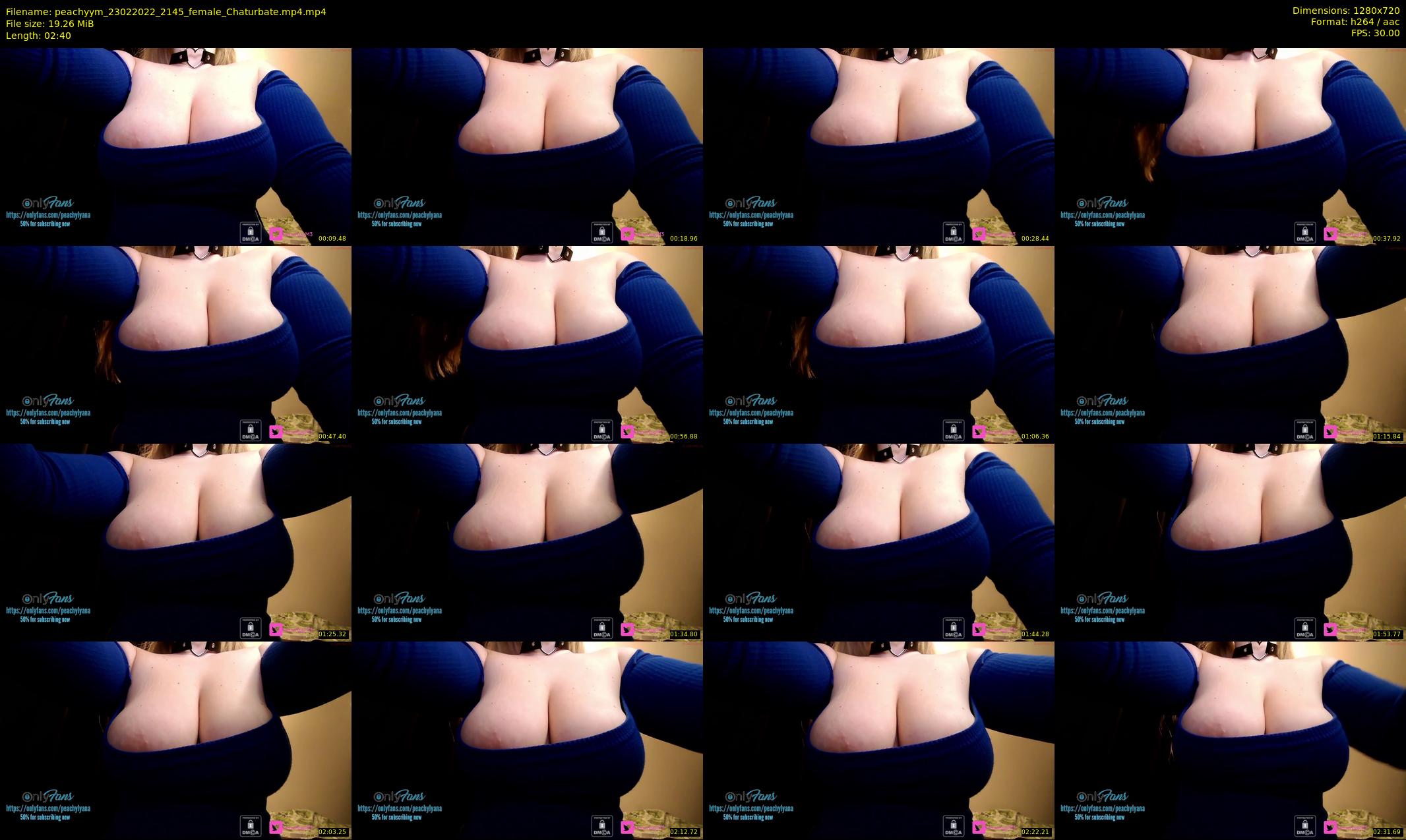 peachyym — 3 minute Chaturbate female cam show recording, 720p, Feb 23, 2022
