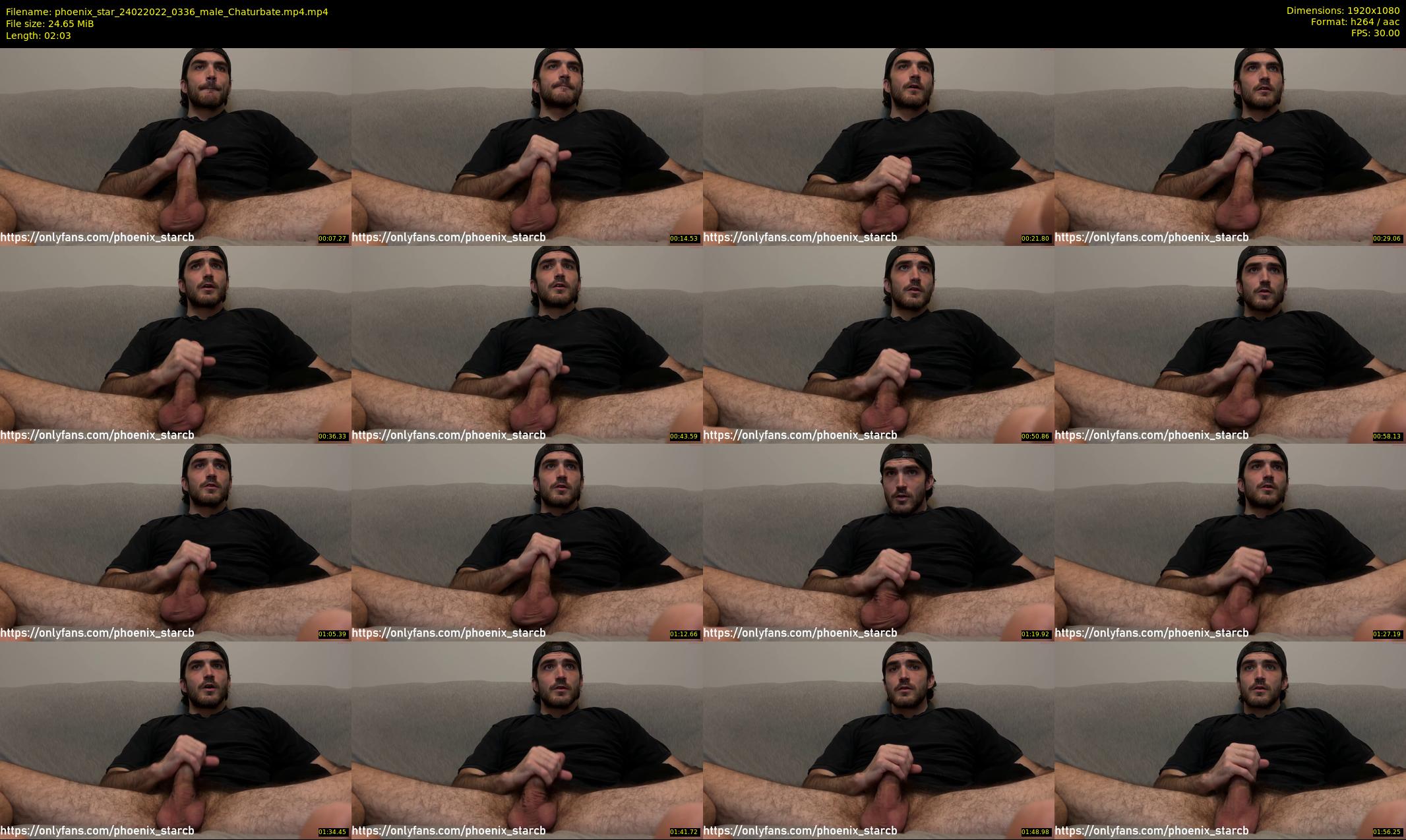 phoenix_star — 3 minute Chaturbate male cam show recording, 1080p, Feb 24, 2022