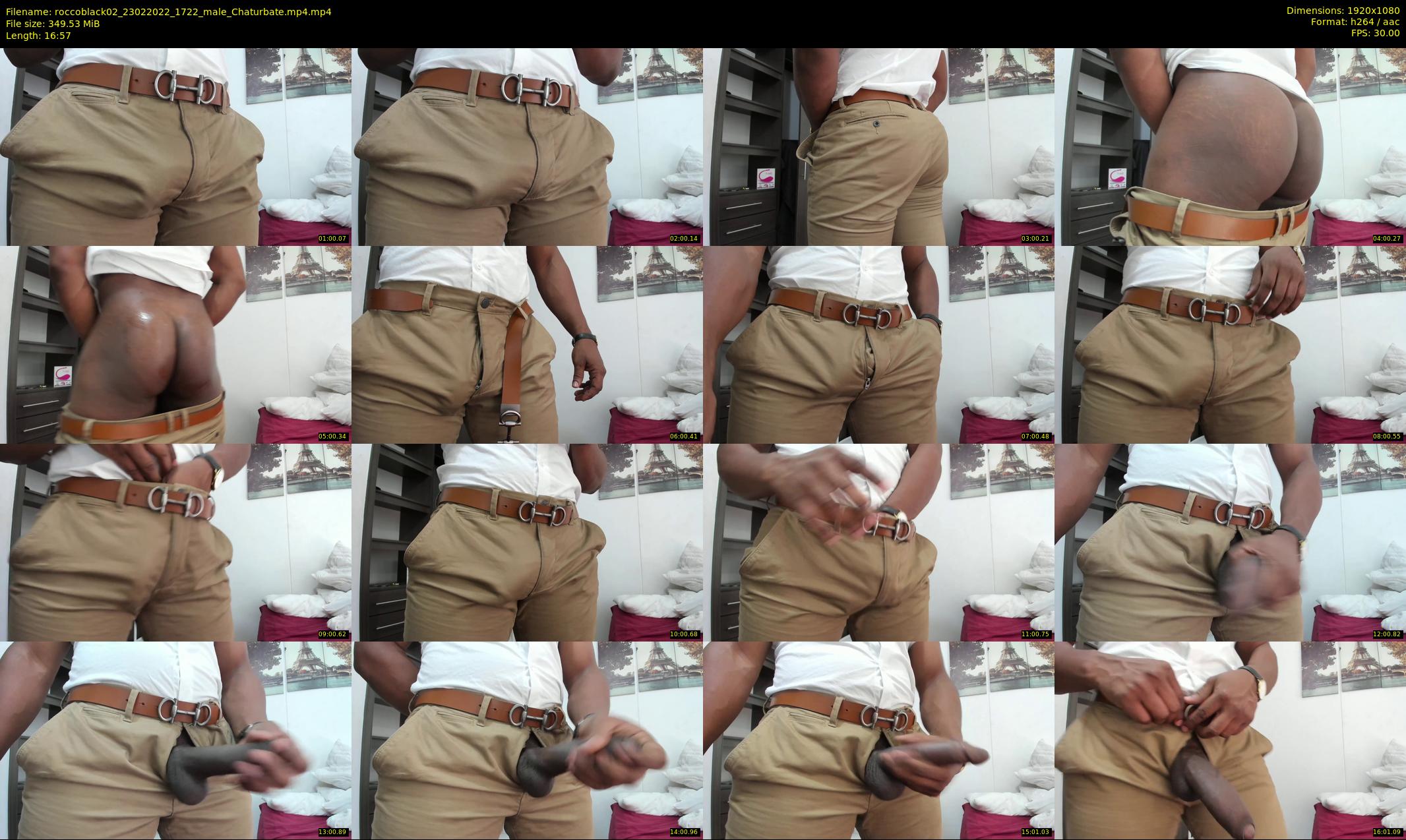 roccoblack02 — 17 minute Chaturbate male cam show recording, 1080p, Feb 23, 2022