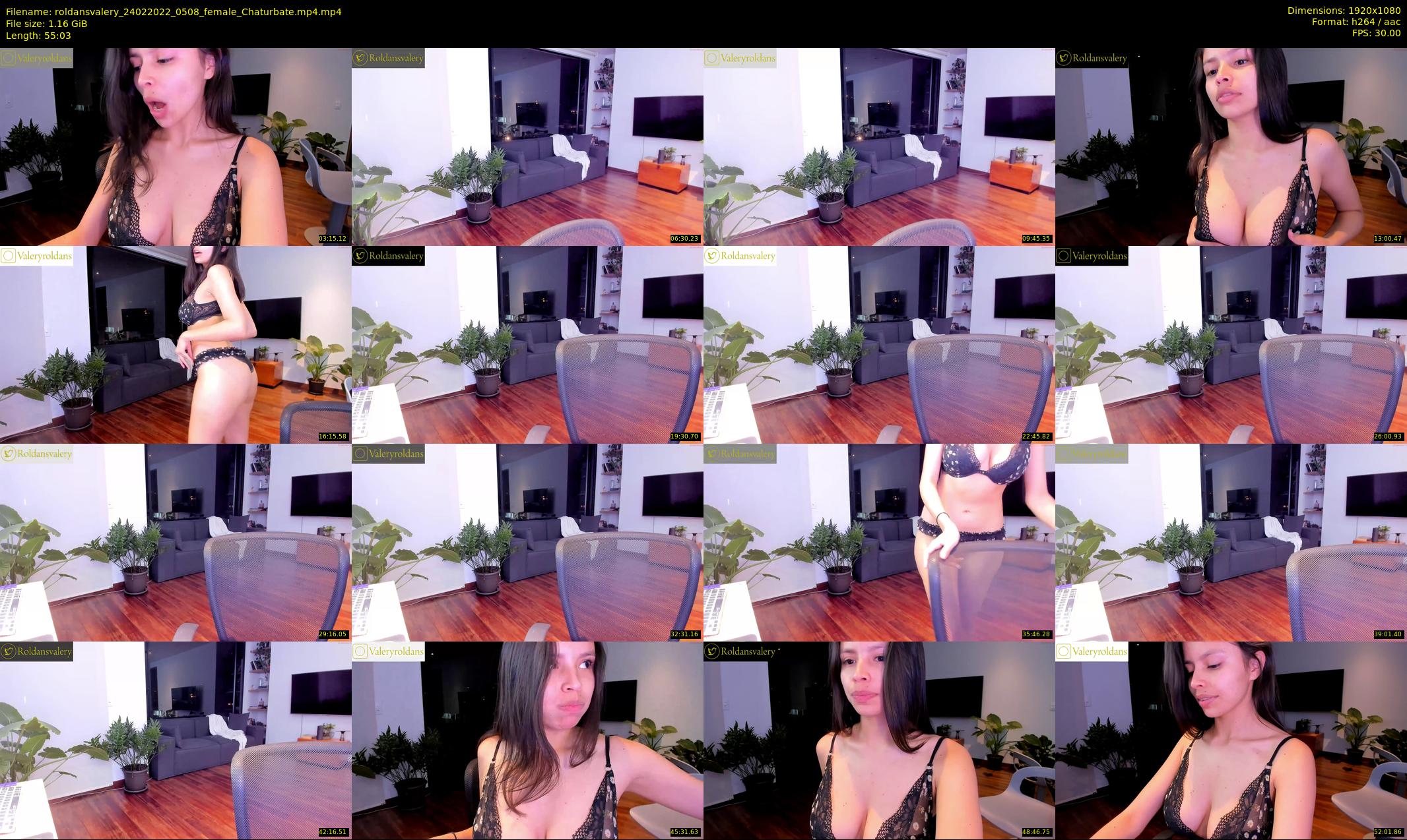 roldansvalery — 56 minute Chaturbate female cam show recording, 1080p, Feb 24, 2022