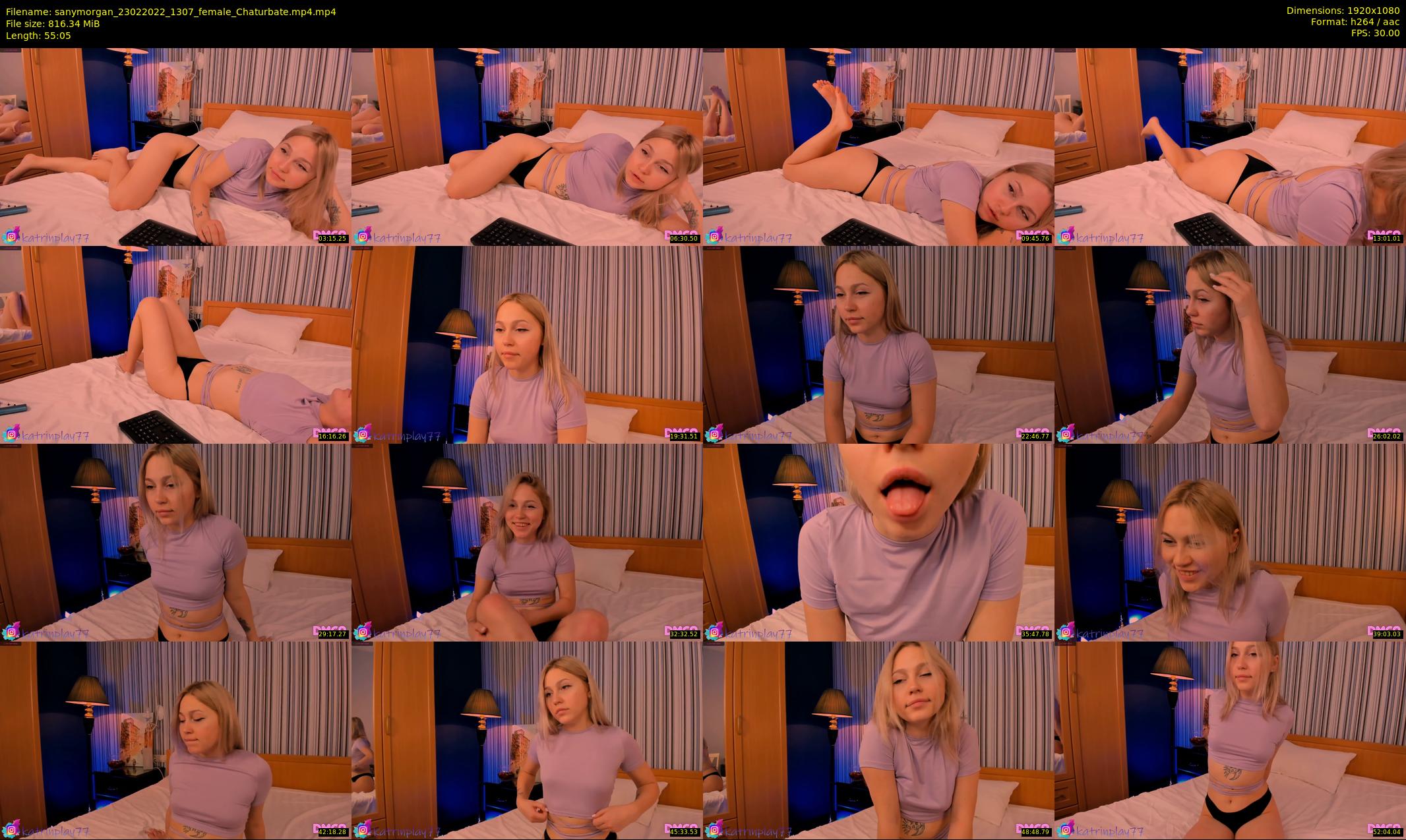 sanymorgan — 56 minute Chaturbate couple cam show recording, 1080p, Feb 23, 2022