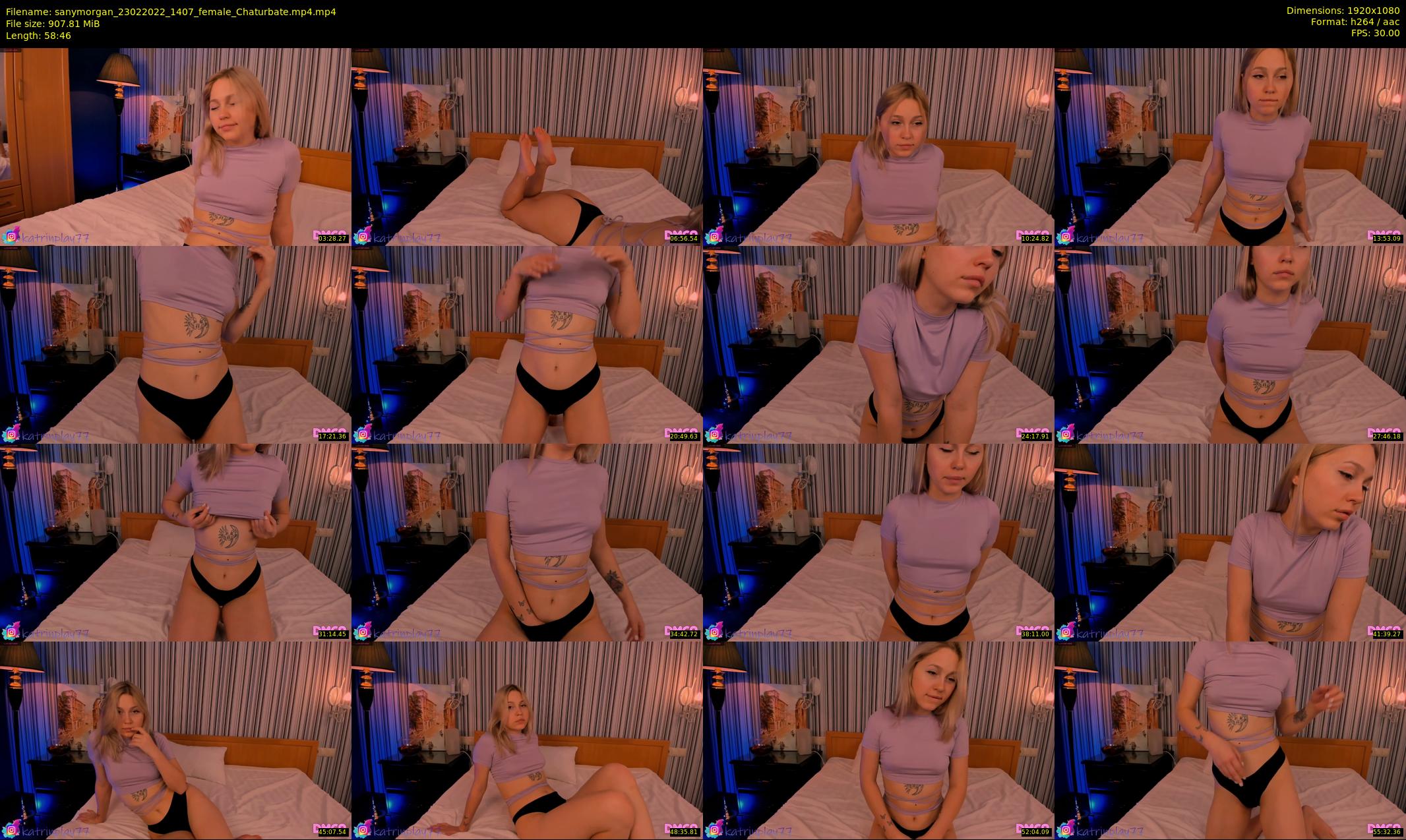 sanymorgan — 59 minute Chaturbate couple cam show recording, 1080p, Feb 23, 2022