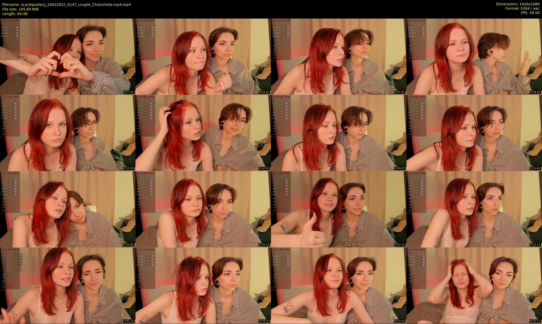 scarlepastery — 5 minute Chaturbate couple cam show recording, 1080p, Feb 24, 2022