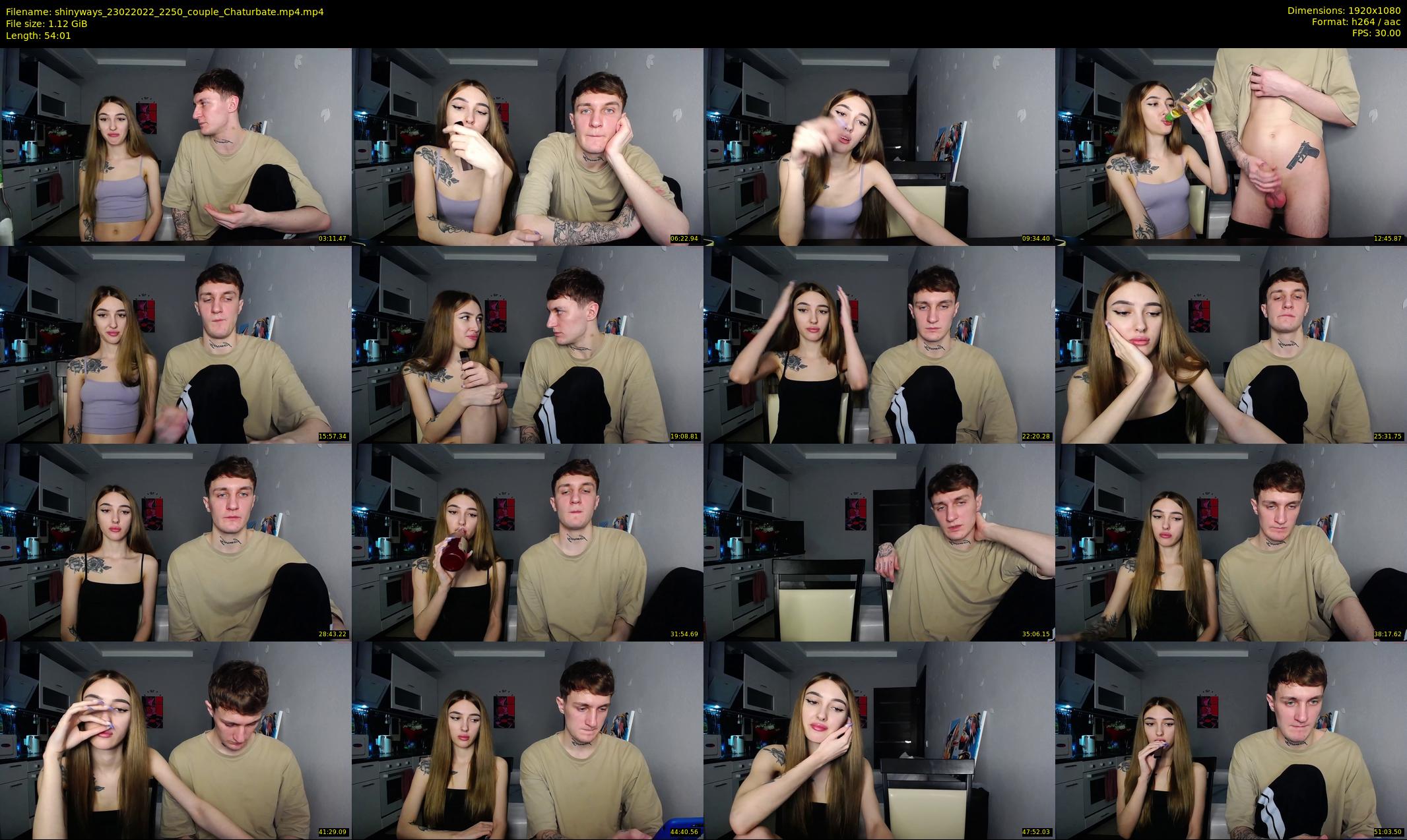 shinyways — 55 minute Chaturbate couple cam show recording, 1080p, Feb 23, 2022