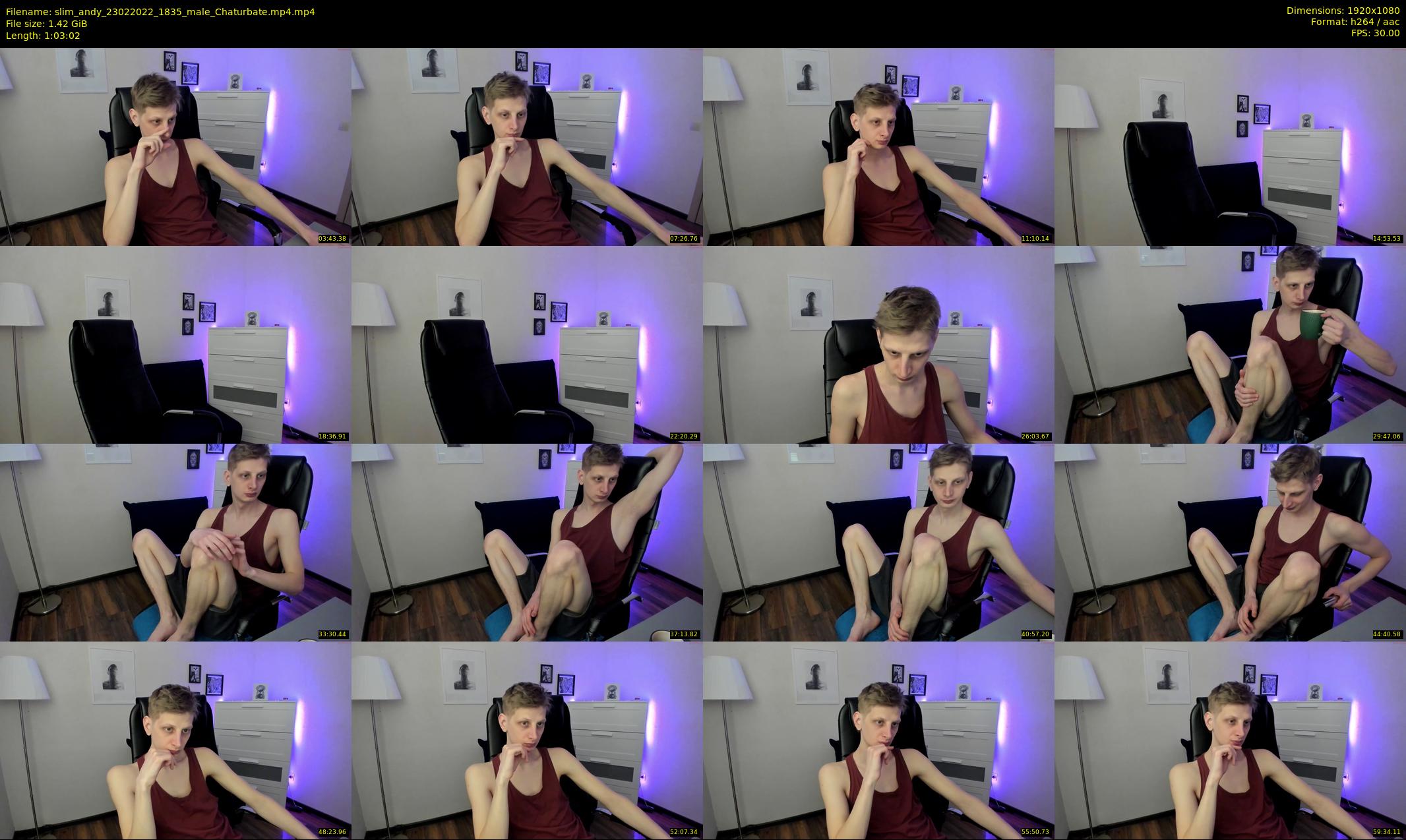 slim_andy — 64 minute Chaturbate male cam show recording, 1080p, Feb 23, 2022