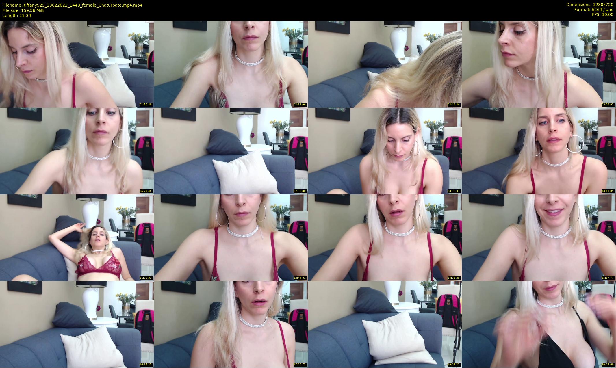 tiffany925 — 22 minute Chaturbate female cam show recording, 720p, Feb 23, 2022