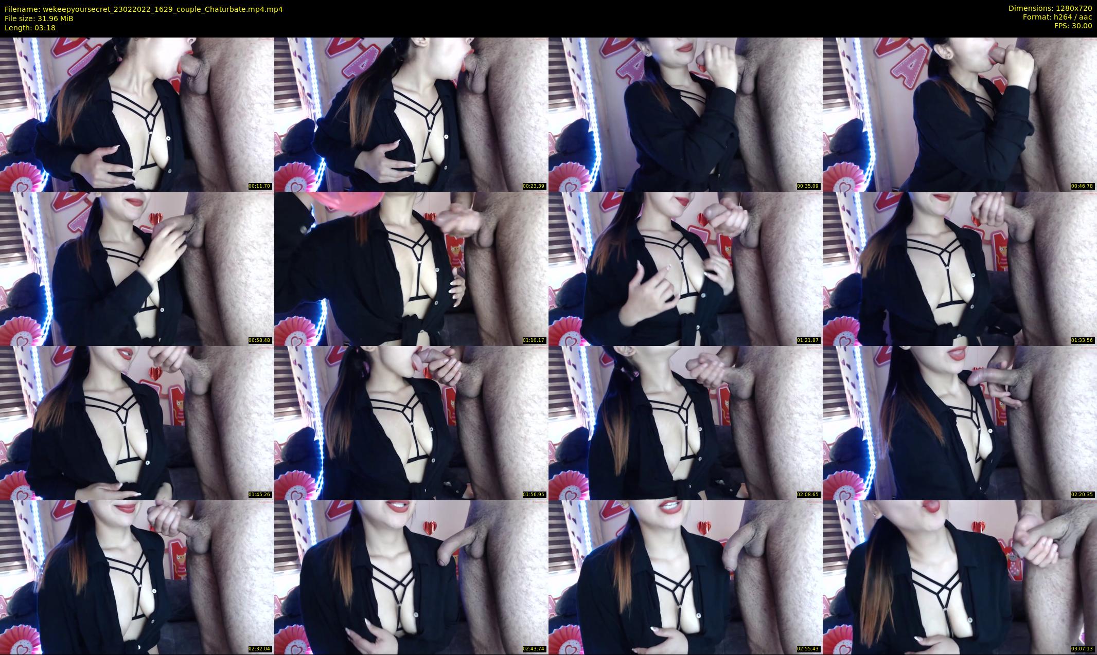 wekeepyoursecret — 4 minute Chaturbate couple cam show recording, 720p, Feb 23, 2022
