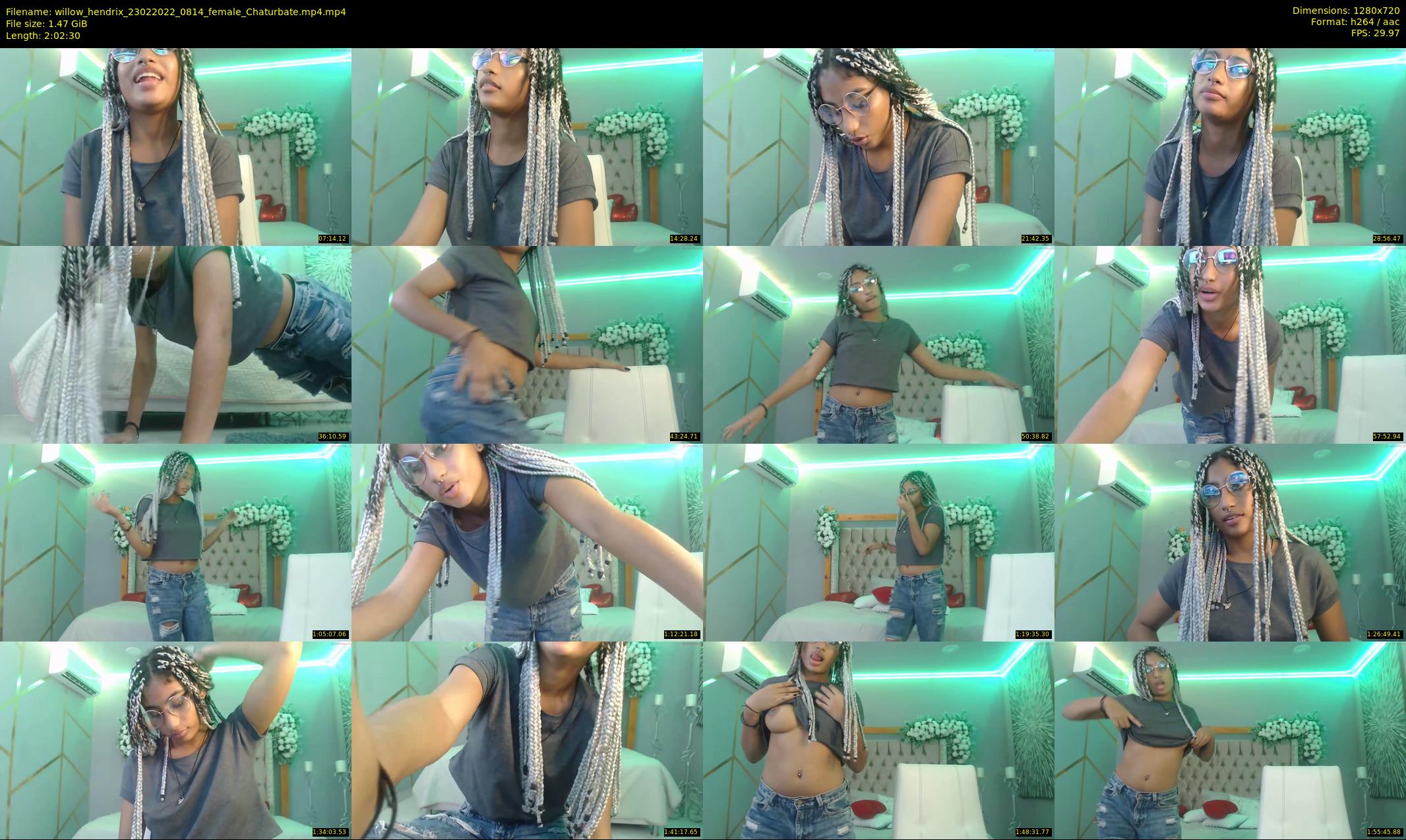 willow_hendrix — 123 minute Chaturbate female cam show recording, 720p, Feb 23, 2022