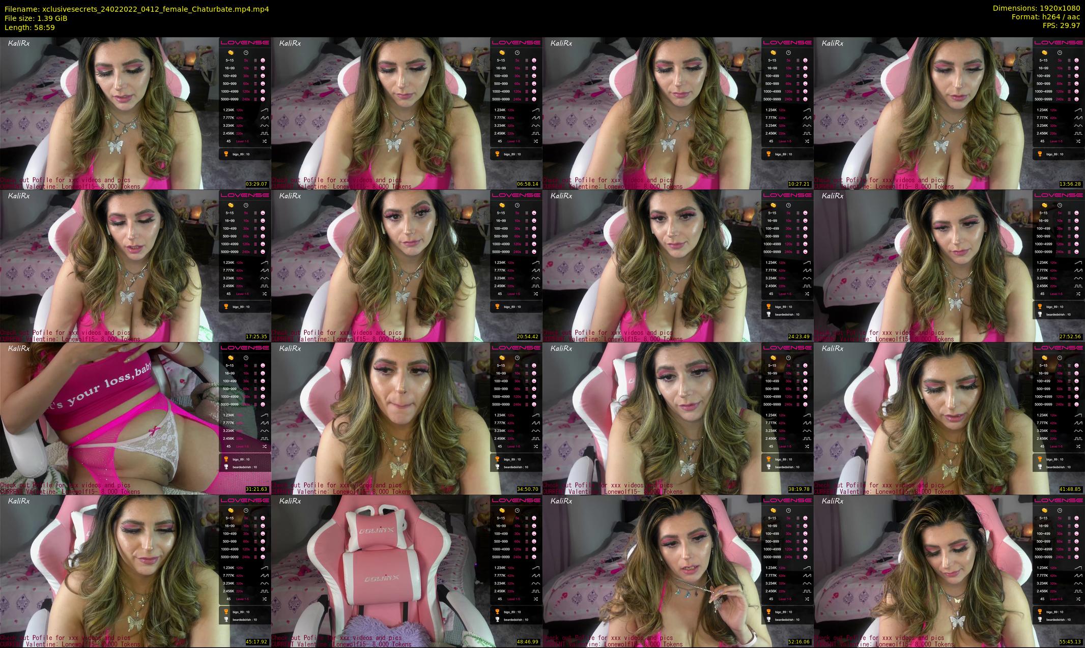 xclusivesecrets — 59 minute Chaturbate female cam show recording, 1080p, Feb 24, 2022