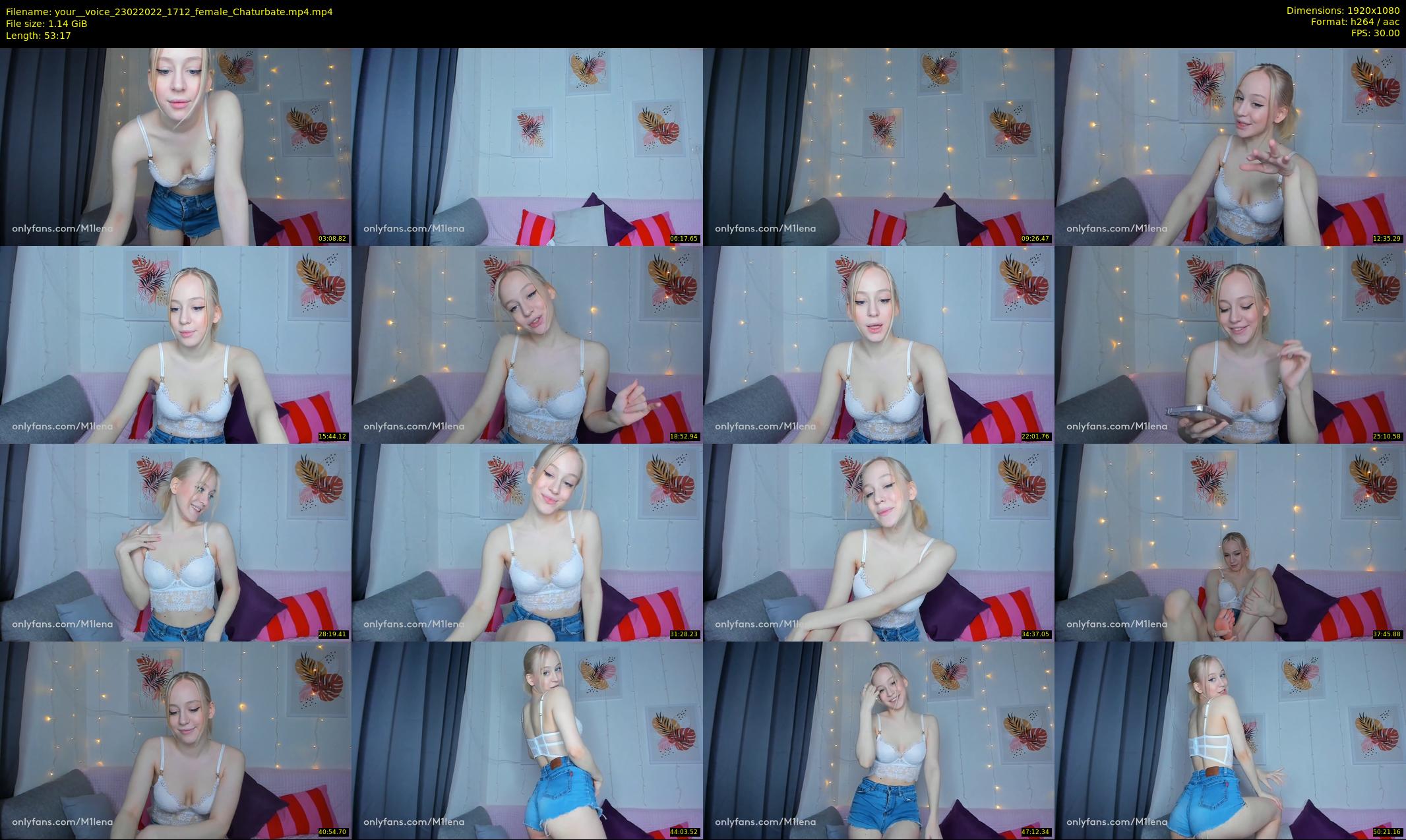 your__voice — 54 minute Chaturbate female cam show recording, 1080p, Feb 23, 2022