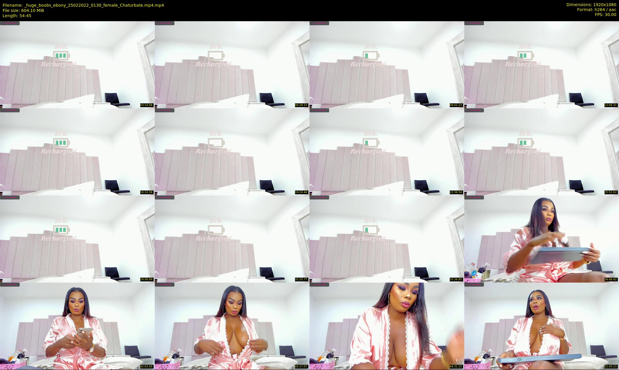 _huge_boobs_ebony — 55 minute Chaturbate female cam show recording, 1080p, Feb 25, 2022