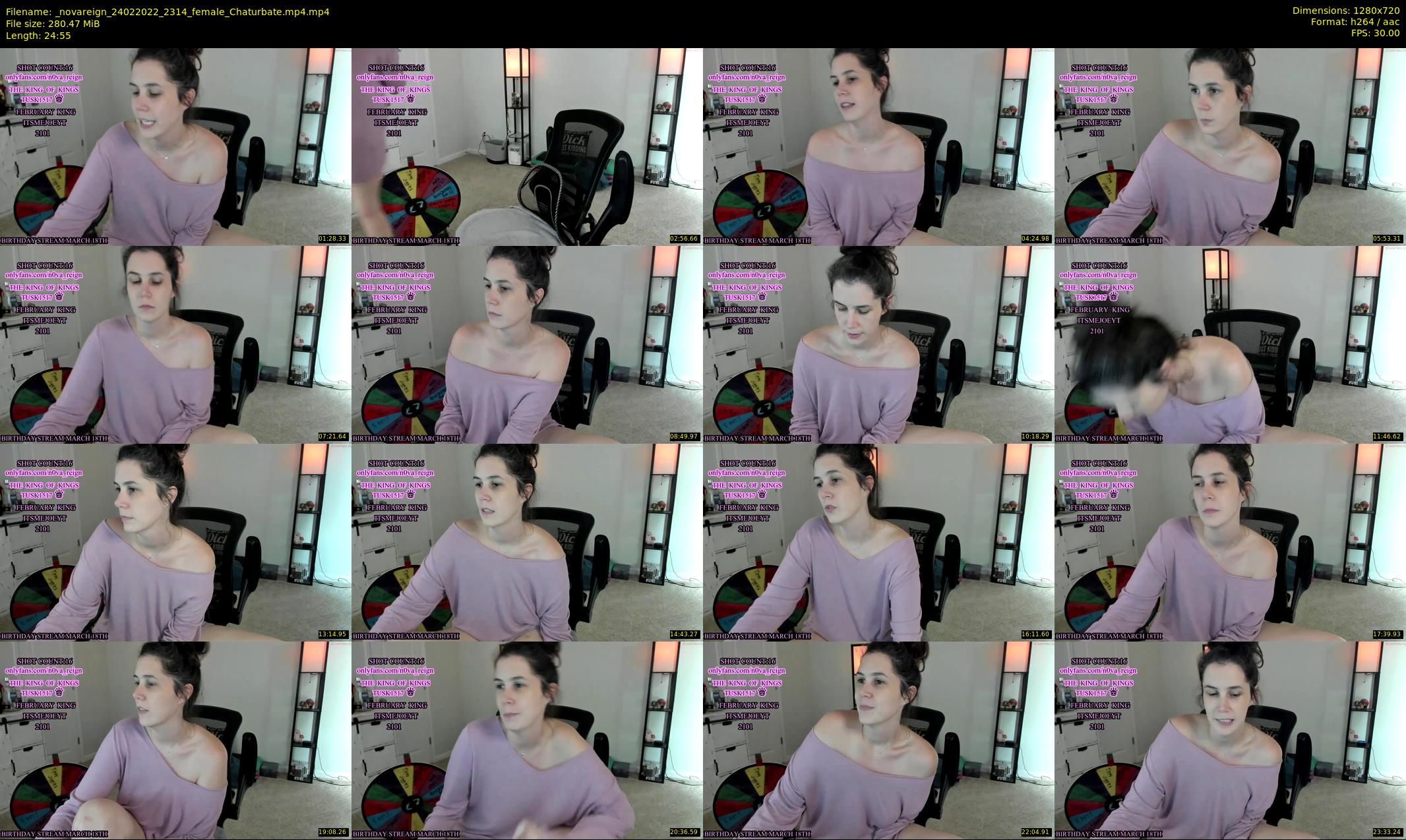 _novareign — 25 minute Chaturbate female cam show recording, 720p, Feb 24, 2022