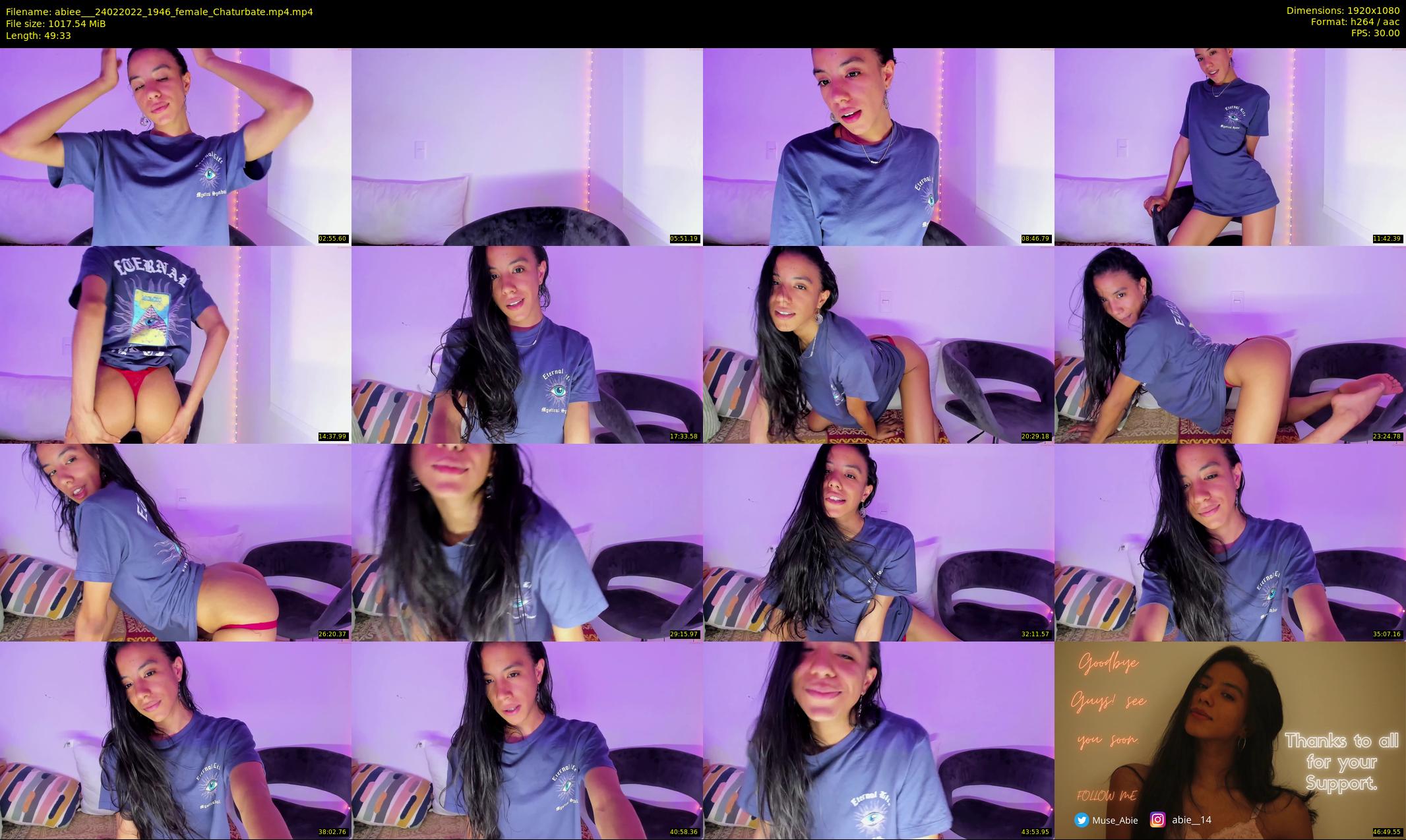 abiee__ — 50 minute Chaturbate female cam show recording, 1080p, Feb 24, 2022