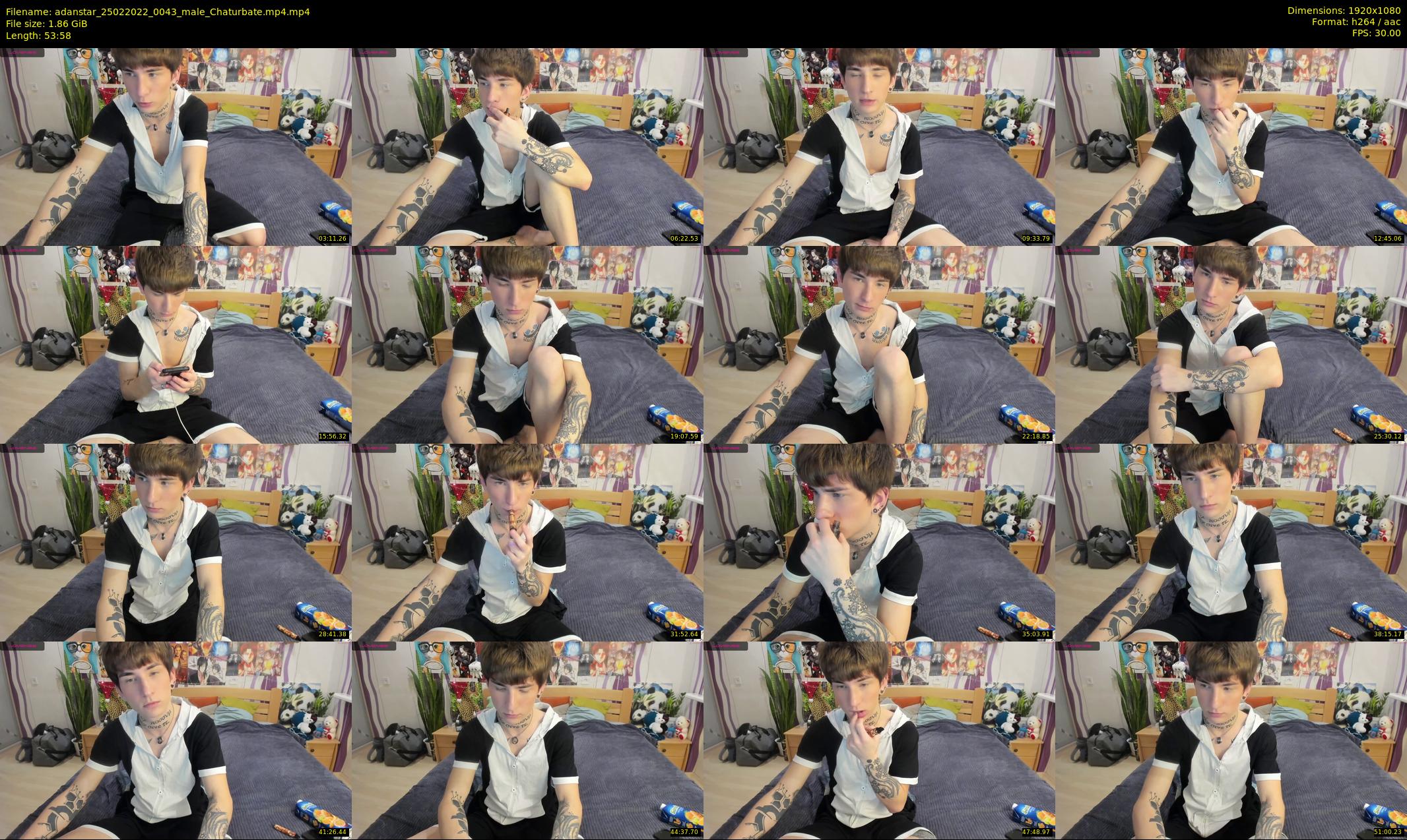 adanstar — 54 minute Chaturbate male cam show recording, 1080p, Feb 25, 2022