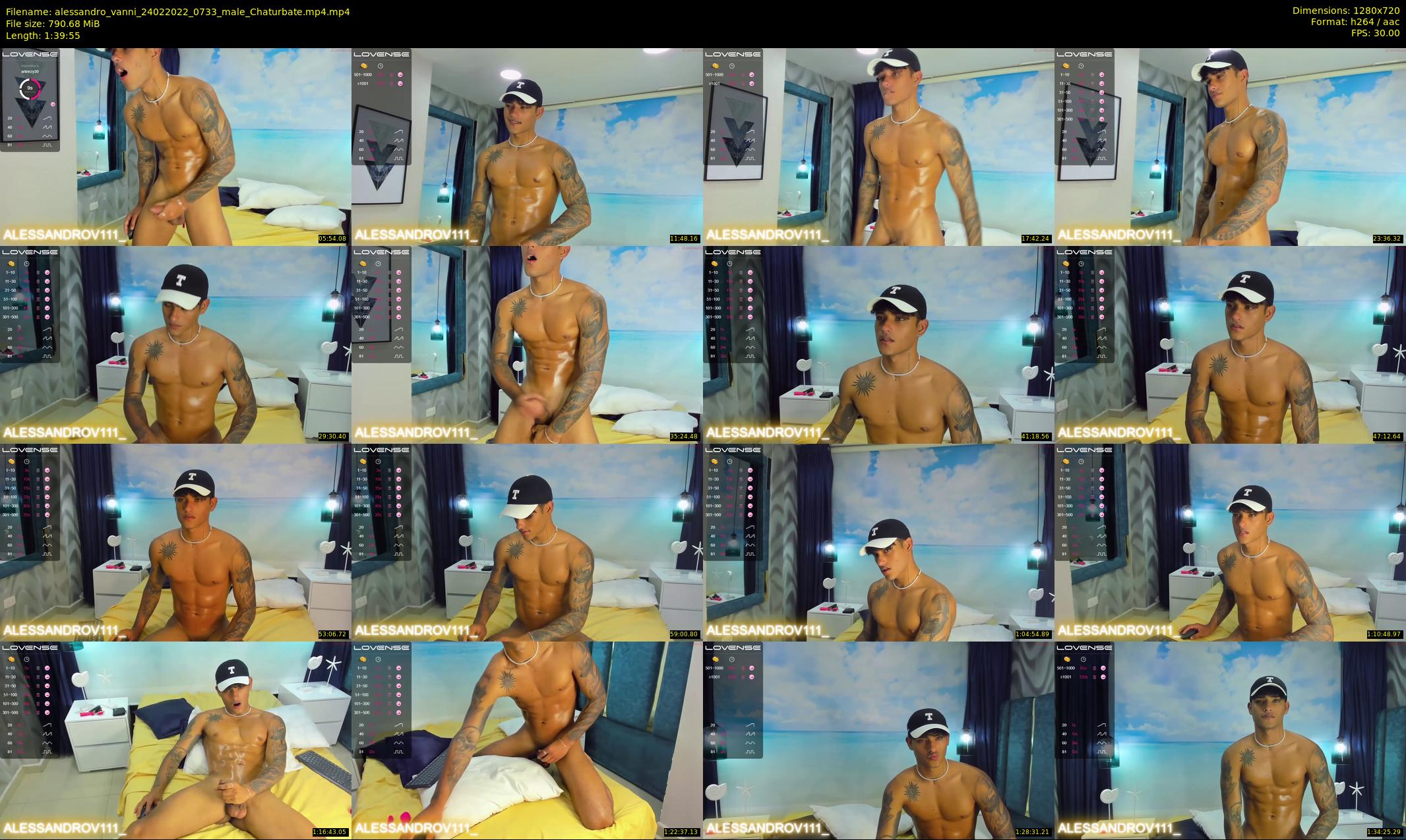 alessandro_vanni — 100 minute Chaturbate male cam show recording, 720p, Feb 24, 2022
